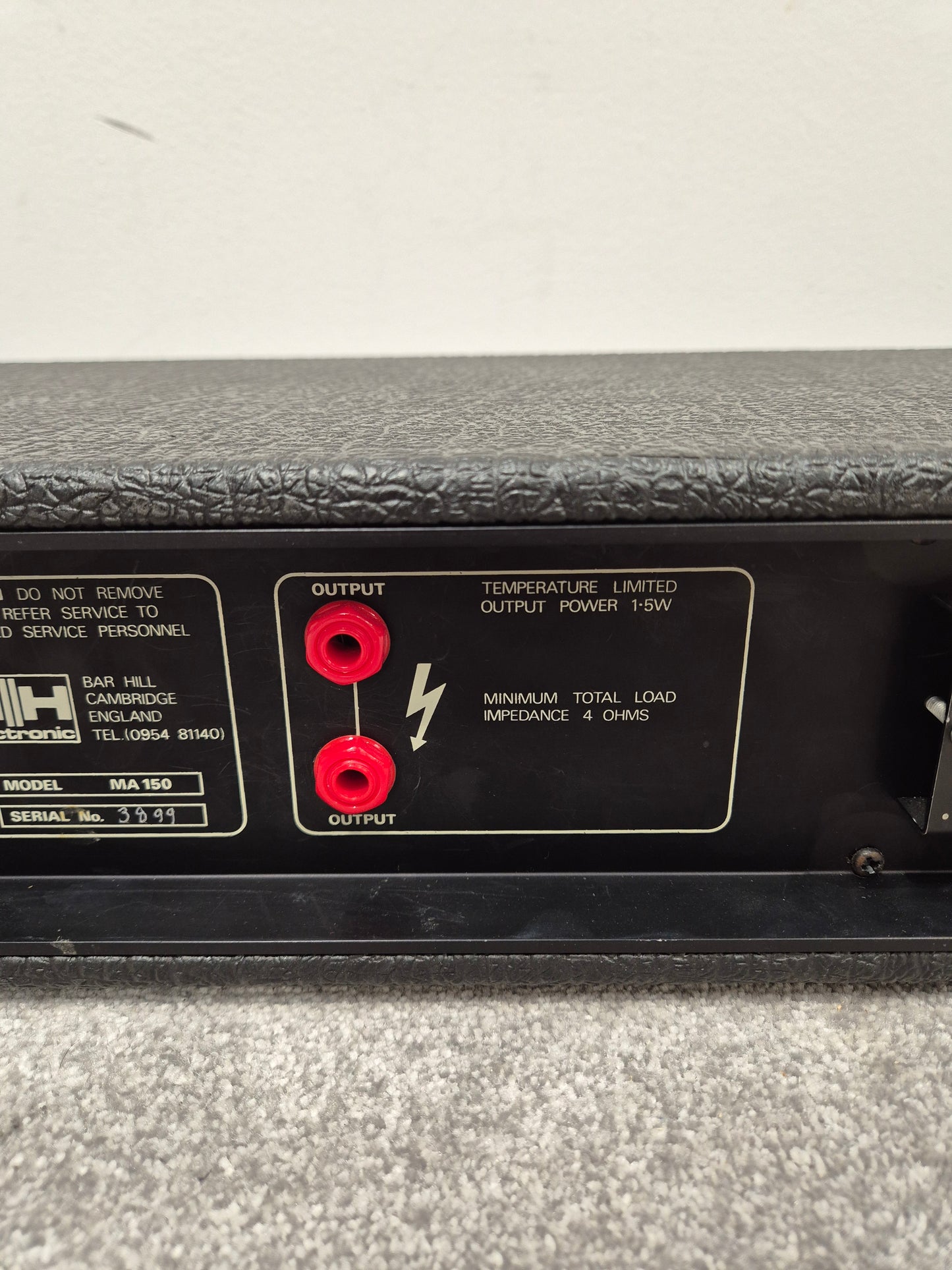 HH Electronics MA150 - 5 Channel Mixer and 150-Watt Power Amplifier w/ Black Cover - Very Good