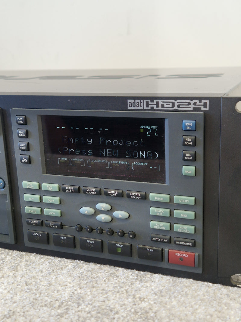 Alesis ADAT HD24 24-Track Hard Disk Recorder - Very Good Condition, High-Resolution Audio, Dual Drive Bays - image 4