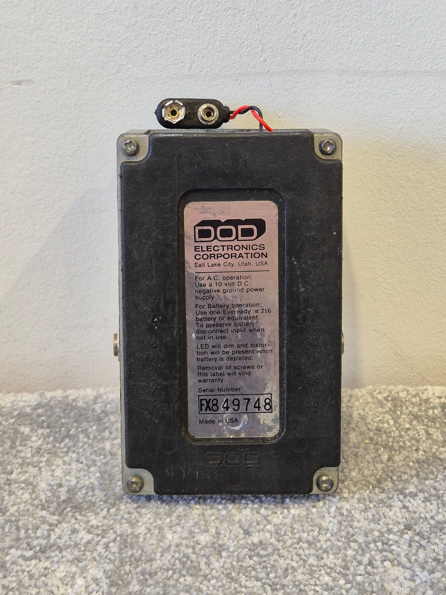 DOD FX10 Bi-Fet Preamp Guitar Pedal – Fair Condition