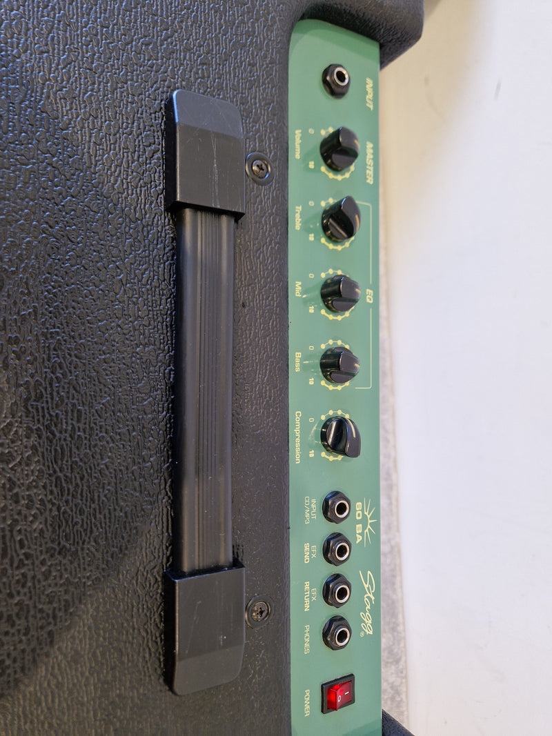 Stagg 60BA Bass Amplifier - Excellent Condition | 60W RMS, 12" Speaker, 3-Band EQ, Compression, Effects Loop, Headphone Out - image 2