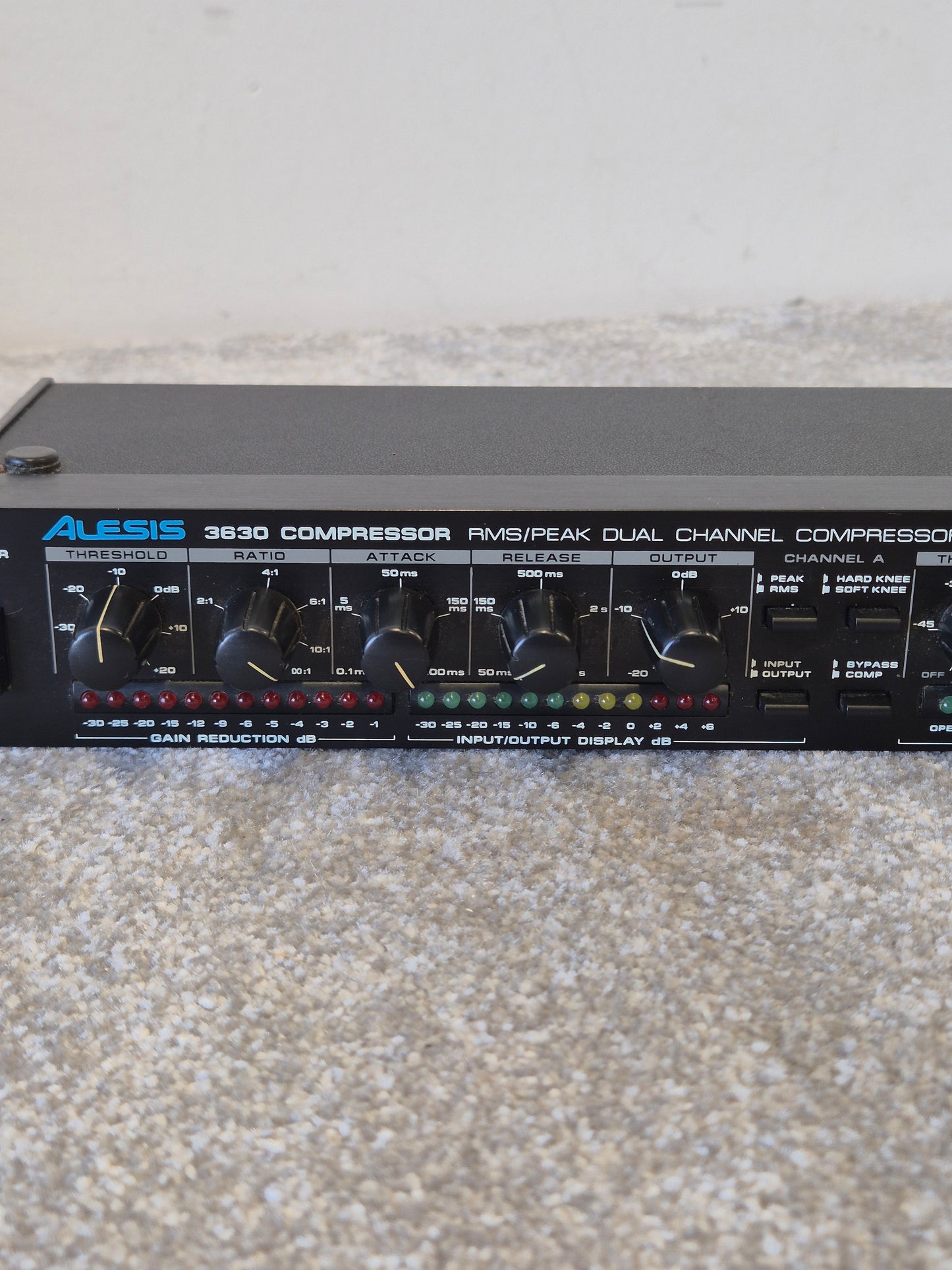Alesis 3630 Compressor - Dual-Channel Compressor/Limiter w/ Original Box