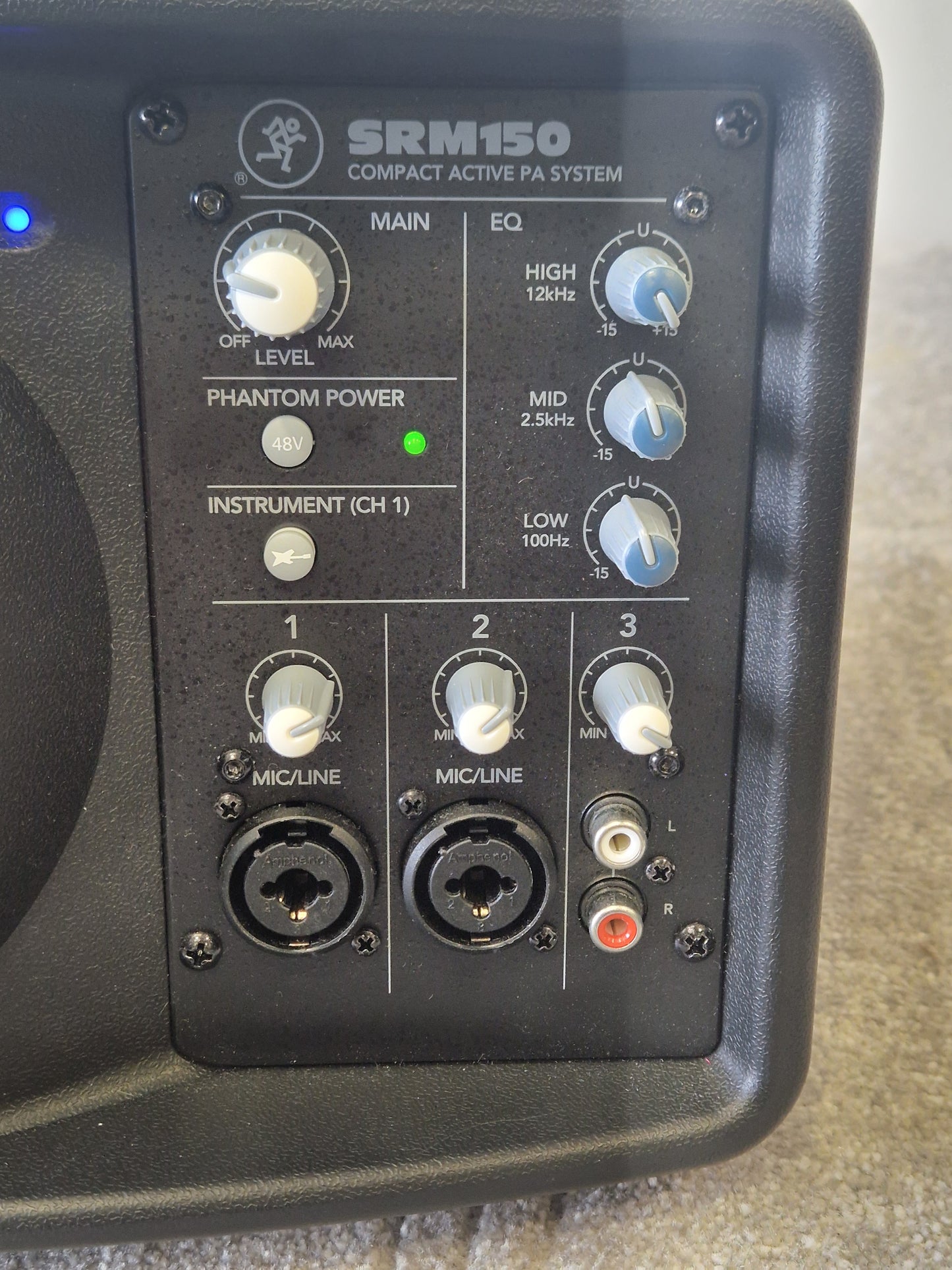 Mackie SRM150 Compact PA System w/ Soft Case - 150W, 3-Channel Mixer - Mint