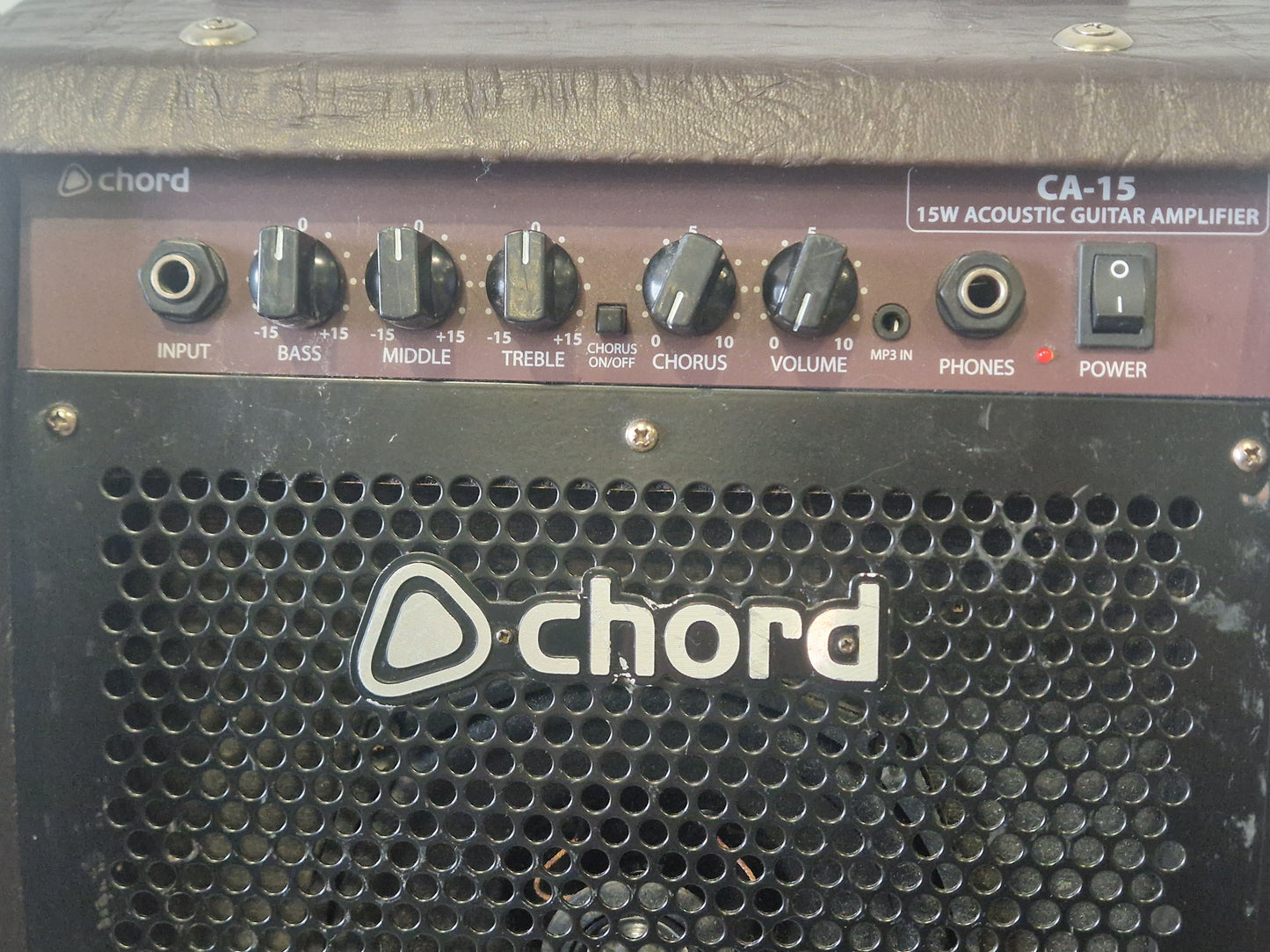 Chord CA-15 Guitar Amp – Good Condition – 15W Practice Combo with Clean & Overdrive Channels