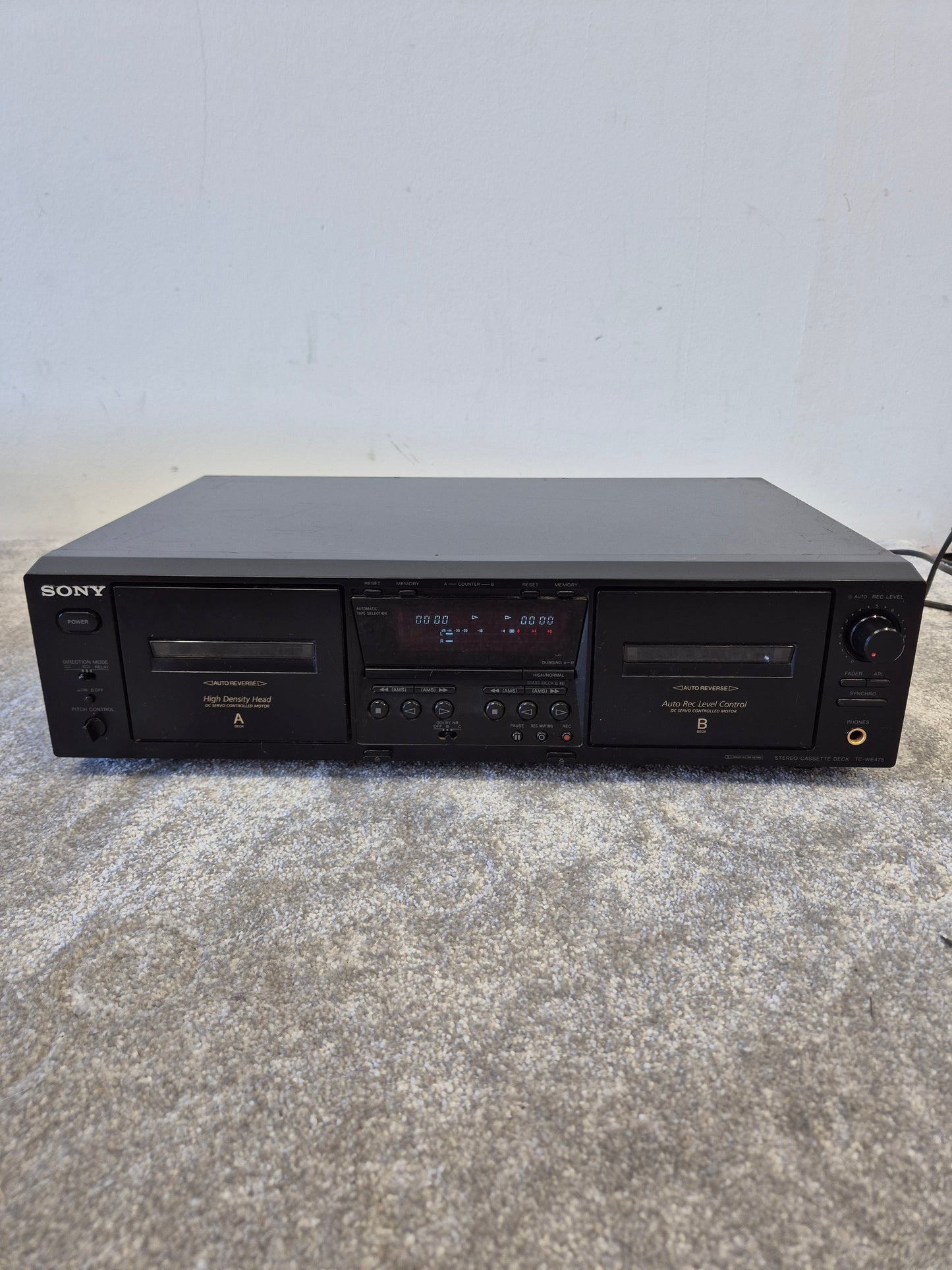 Sony TC-WE475 Dual Auto Reverse Cassette Deck – Very Good