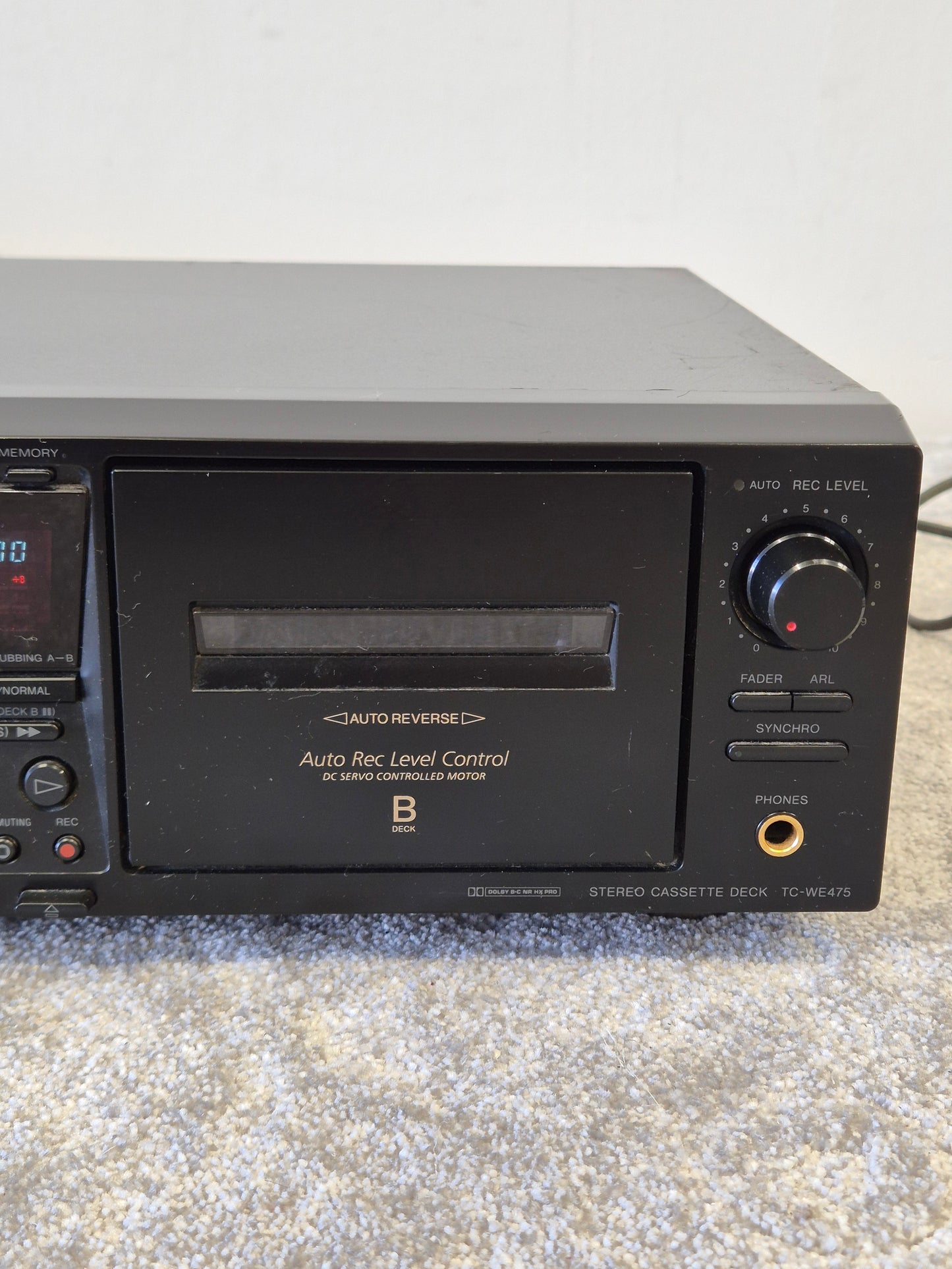 Sony TC-WE475 Dual Auto Reverse Cassette Deck – Very Good