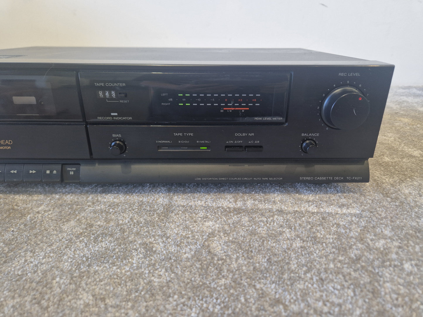 Sony TC-FX211 Cassette Deck - Classic Tape Player for Analog Audio Playback - Good