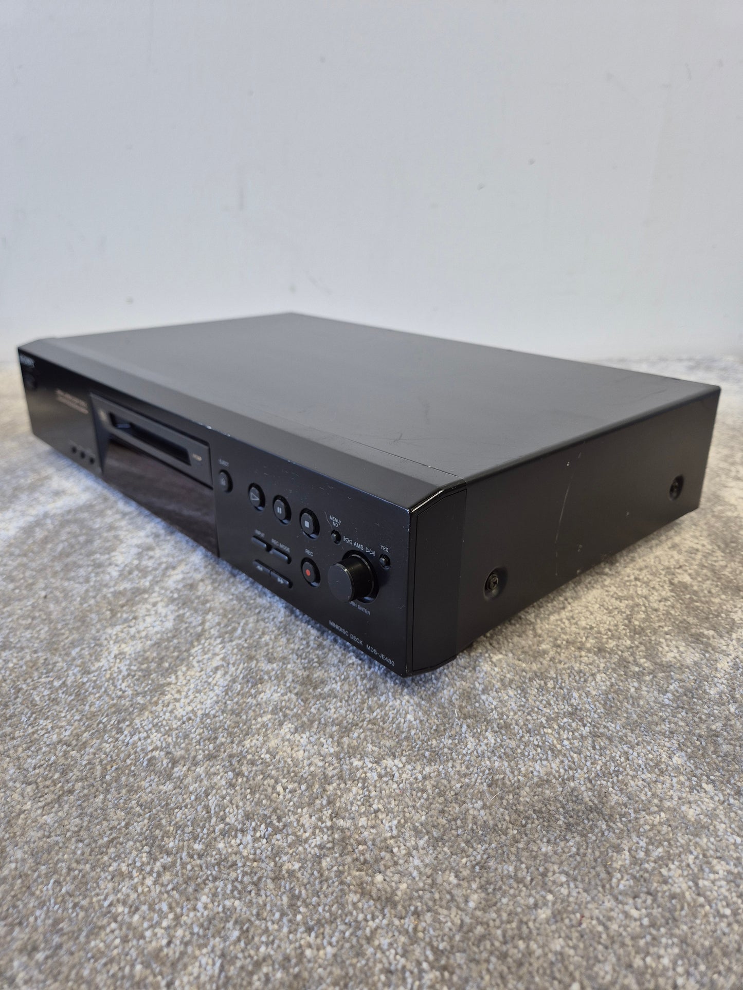 Sony Minidisc Deck MDS-JE480 MDLP Long Play Support - Very Good