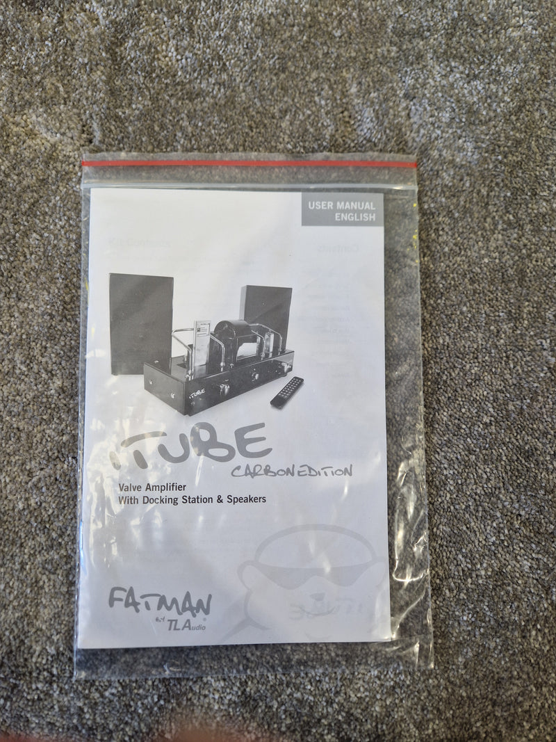 Fatman Carbon iTube Valve Amp with iPod Dock - Hybrid Tube Amplifier, Rich Analog Sound - Excellent w/ Original Box - image 5