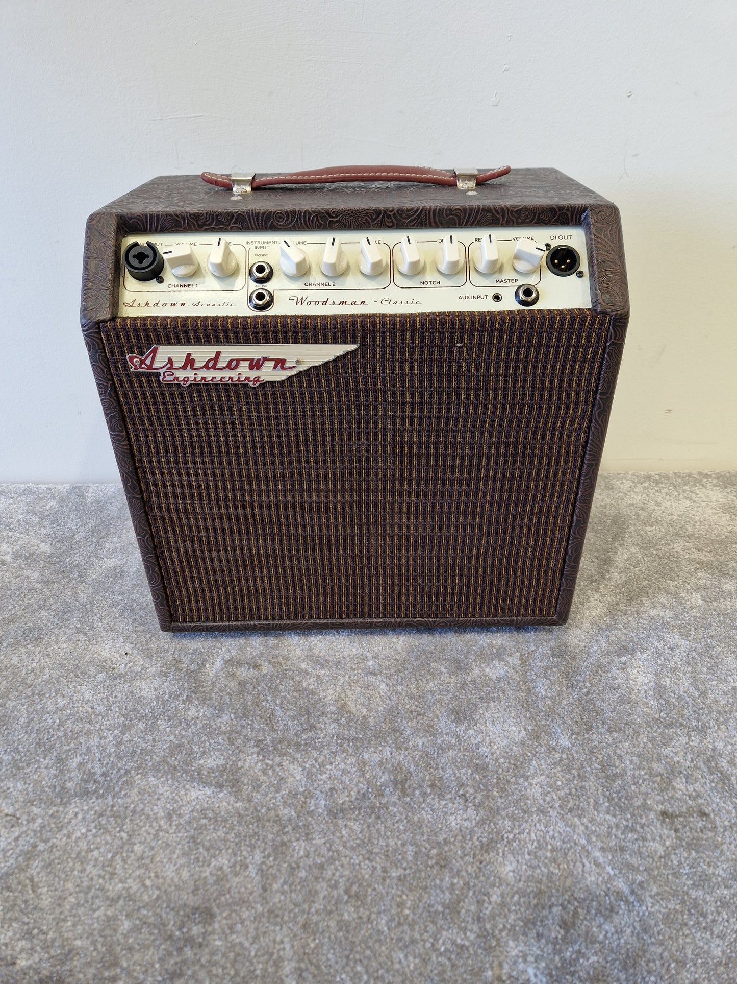 Ashdown Woodsman Classic 40W Acoustic Amp – 2-Channel Combo, Reverb, Notch Filter, DI Out – Excellent