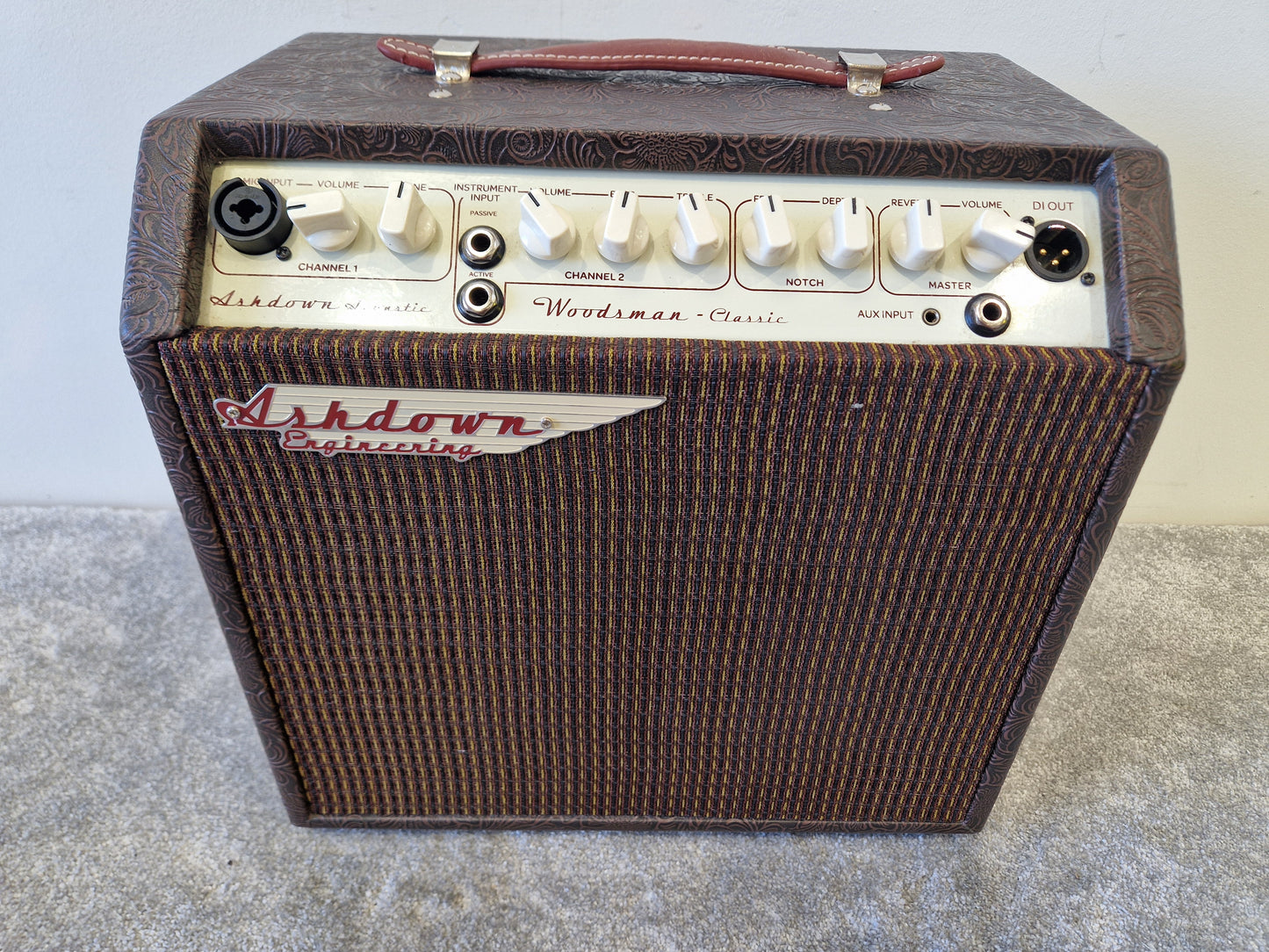 Ashdown Woodsman Classic 40W Acoustic Amp – 2-Channel Combo, Reverb, Notch Filter, DI Out – Excellent
