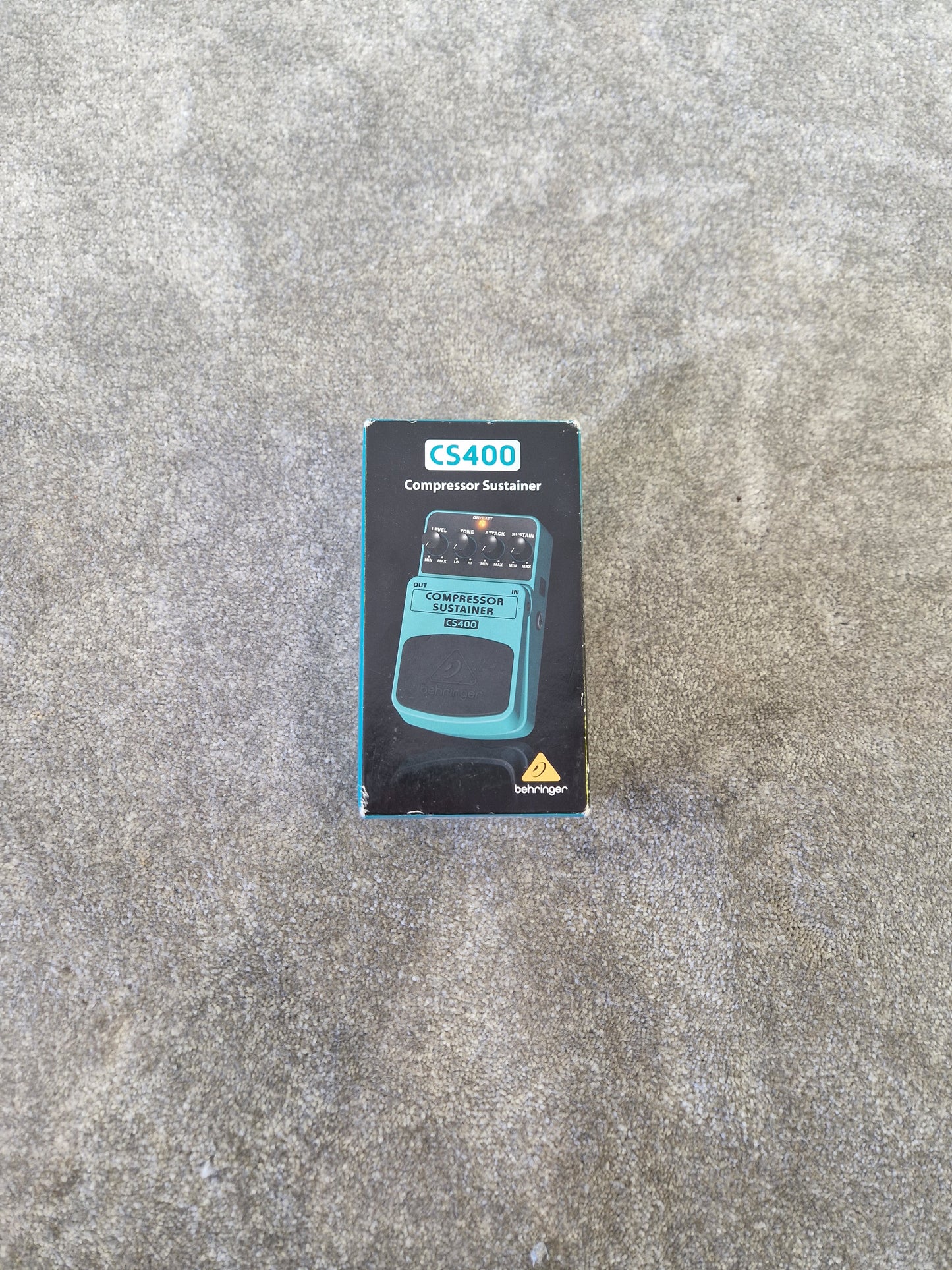 Behringer CS400 Compressor/Sustainer Pedal - Dynamic Control with Tone & Attack - Excellent w/Original Box