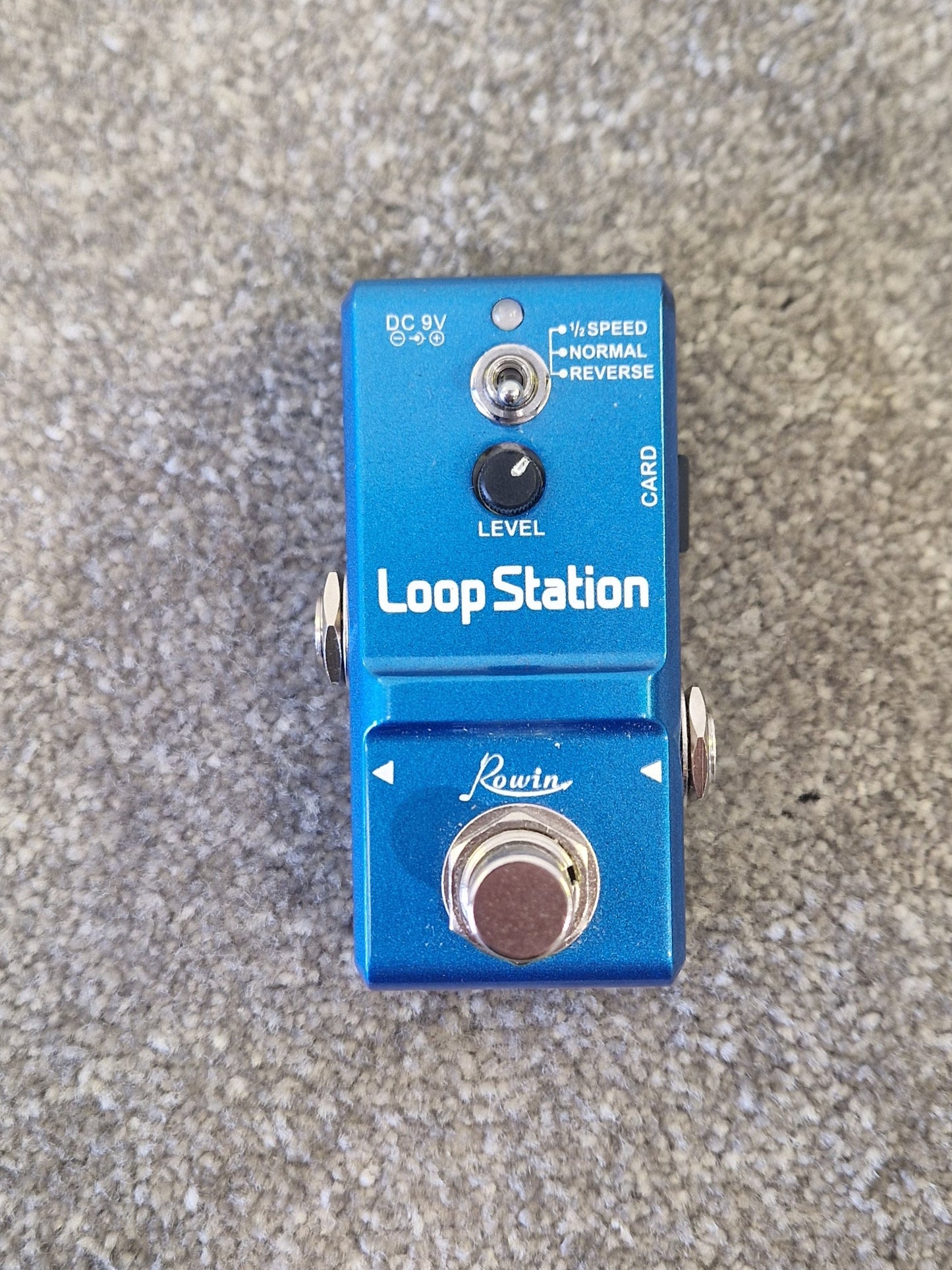 Rowin Nano Loop Station Mini Looper Pedal - 10-Min Recording with USB & Reverse Mode - Mint w/ Original Box