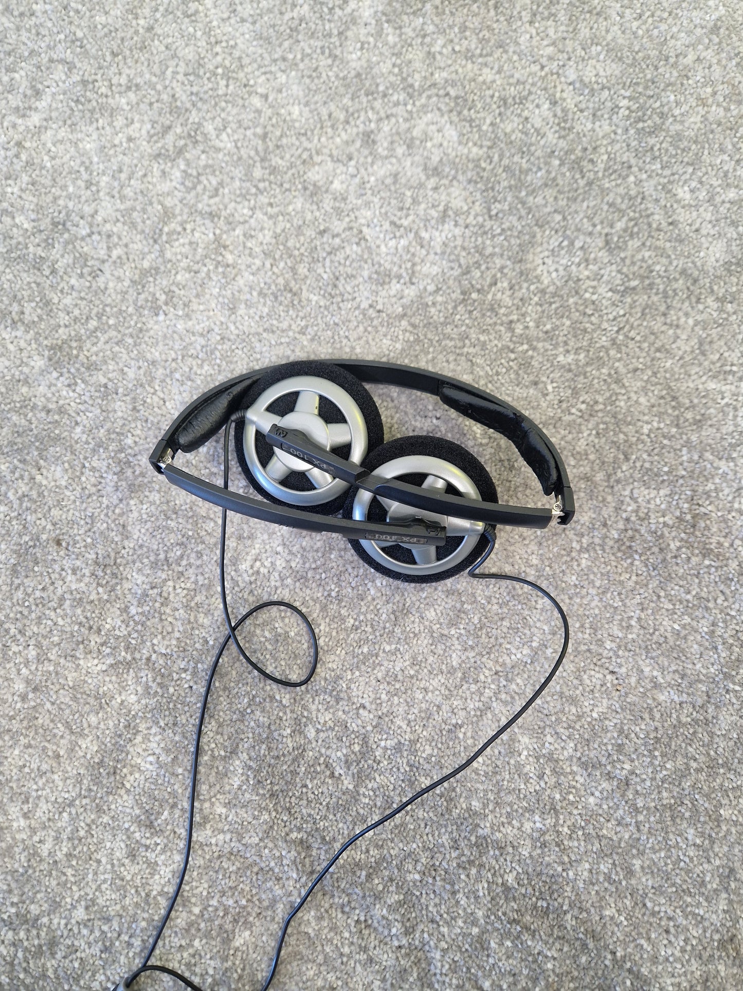 Sennheiser PX-100 Folding On-Ear Headphones with Case - Open-Back Design - Good