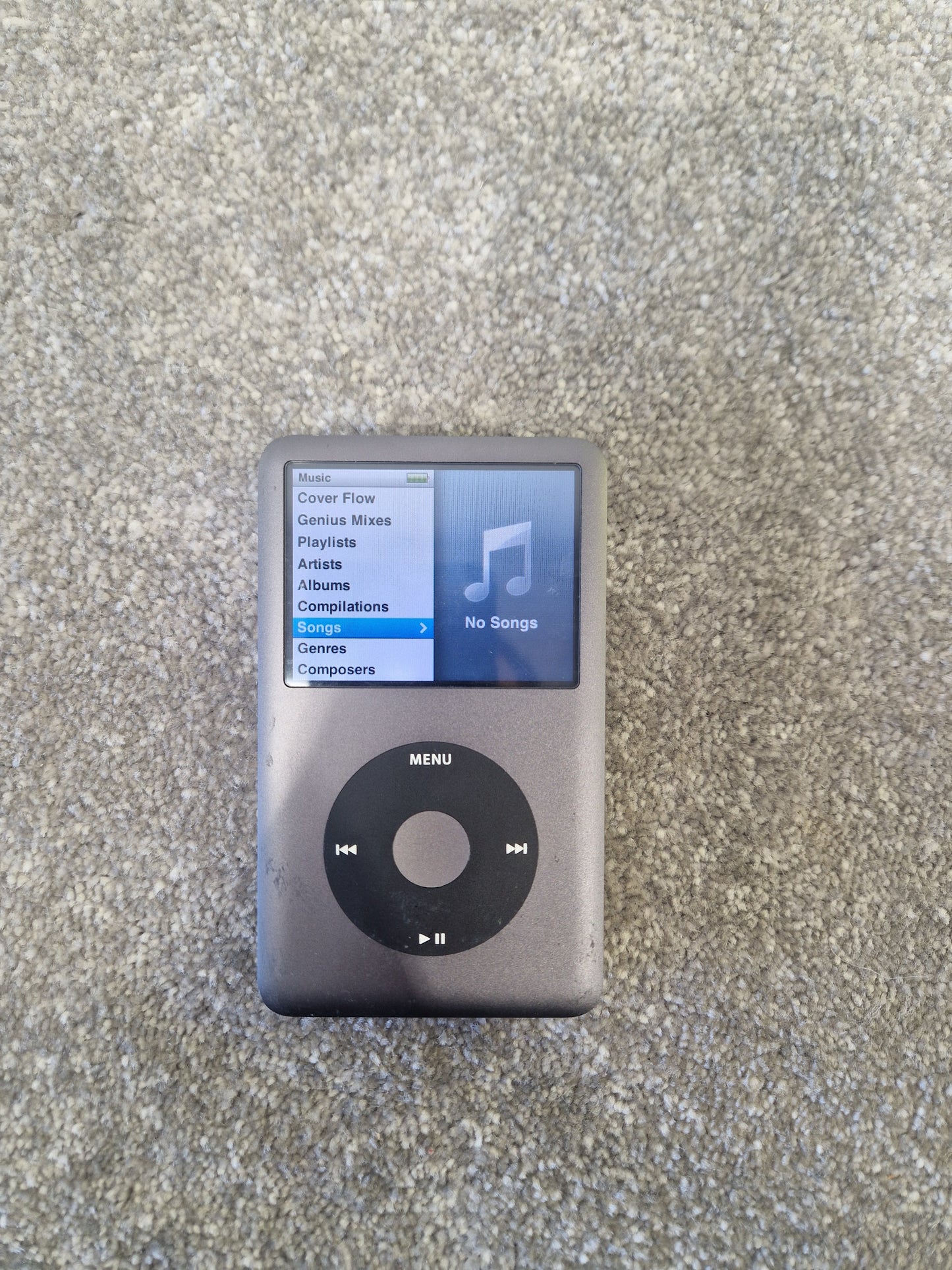 Apple iPod Classic 6th Generation 160GB MP3 Player - Click Wheel - Very Good