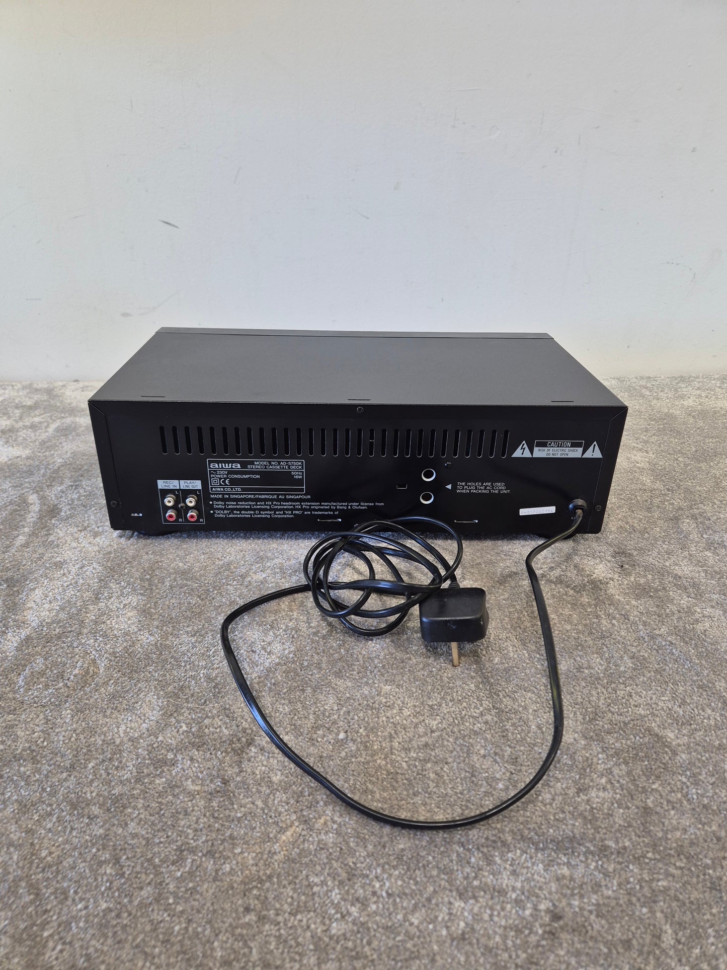 Aiwa AD-S750 - Stereo Cassette Deck (Spares or Repairs)