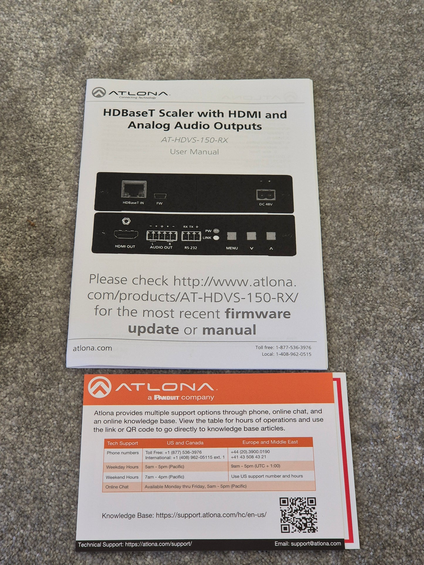 Atlona AT-HDVS-150-RX - Compact Scaler Receiver - Open Box New