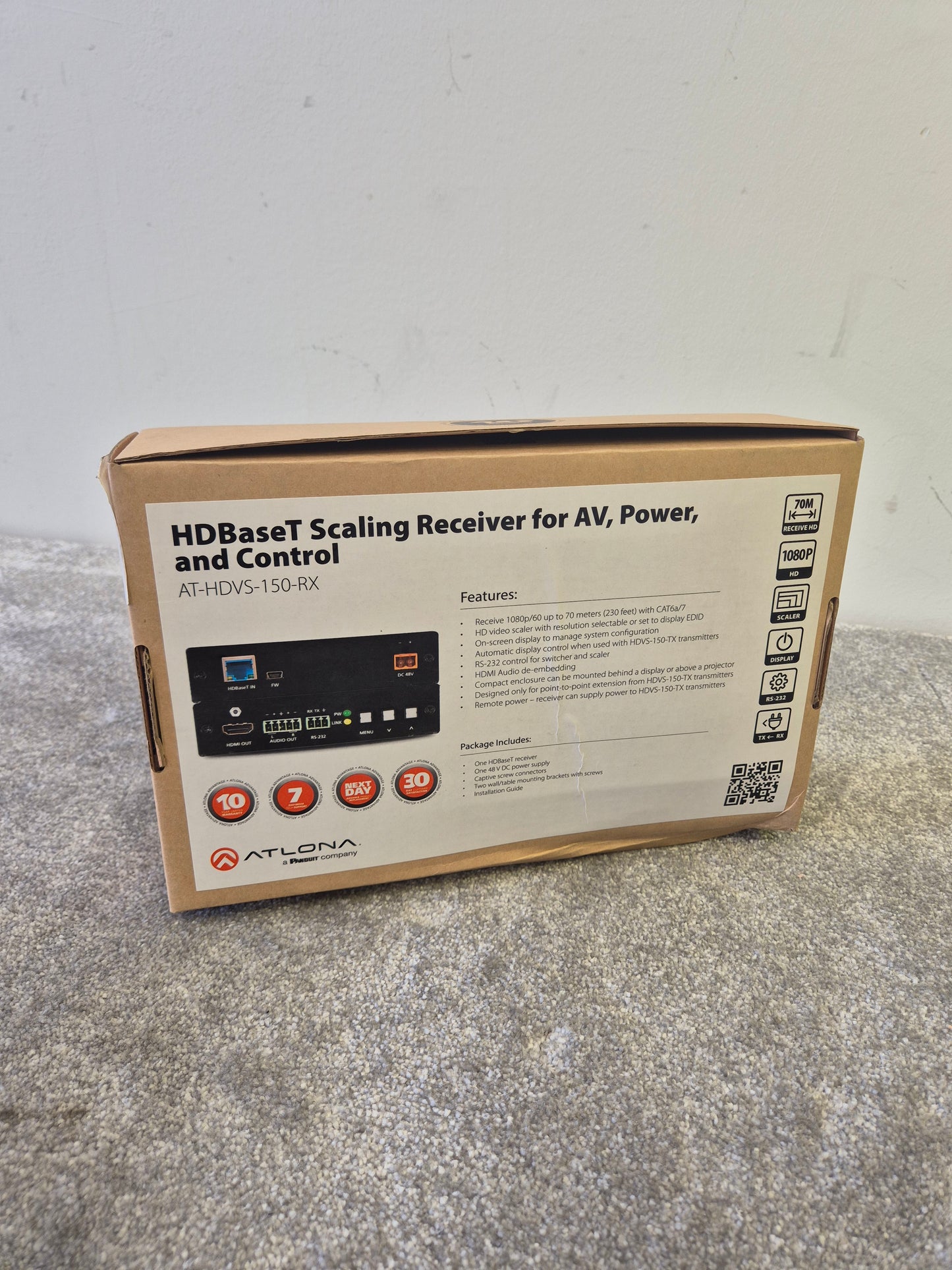 Atlona AT-HDVS-150-RX - Compact Scaler Receiver - Open Box New