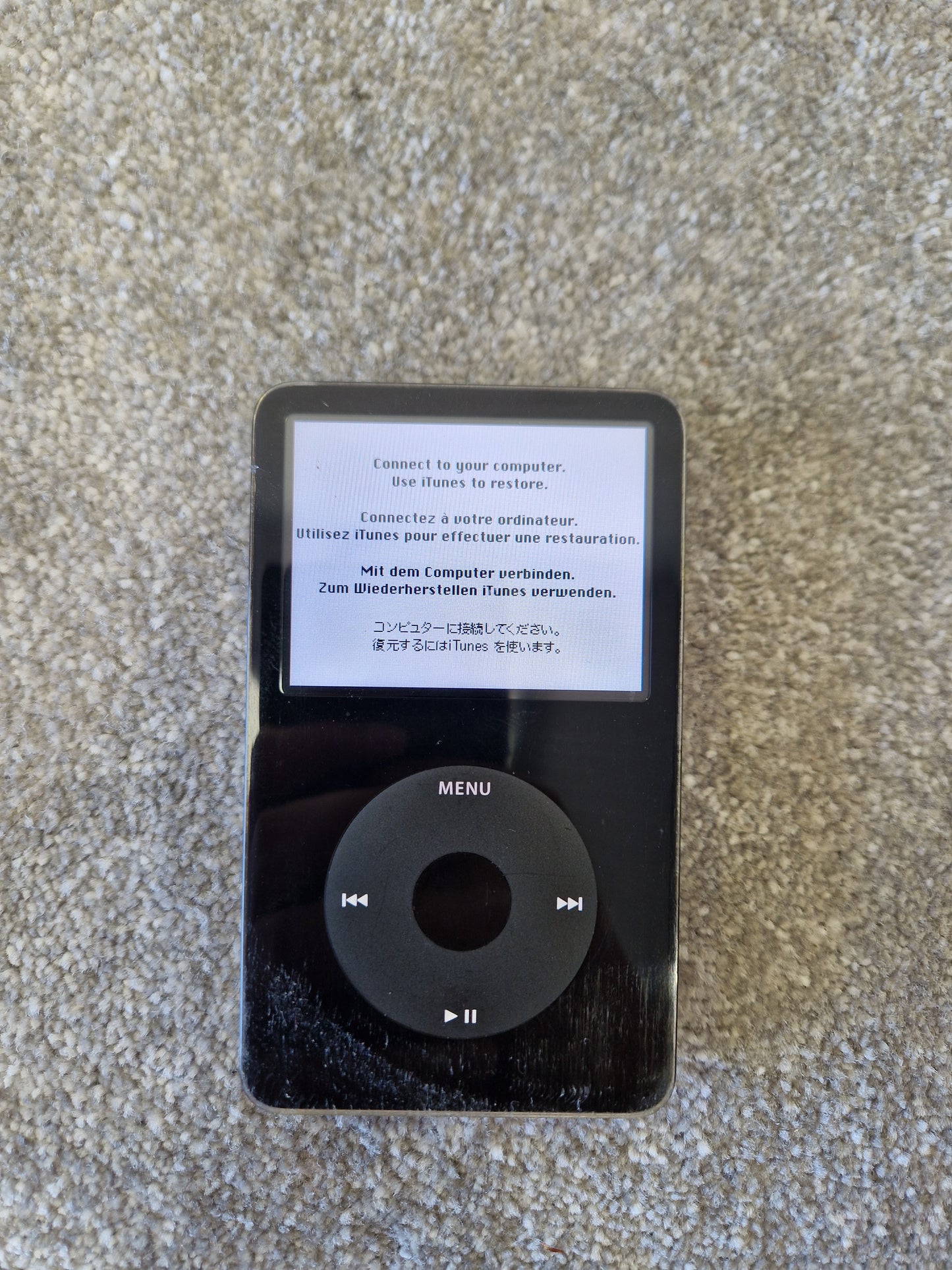 Apple iPod Classic 30GB – Video Playback, Click Wheel, Color Display, Vintage MP3 Player - Spares or Repair