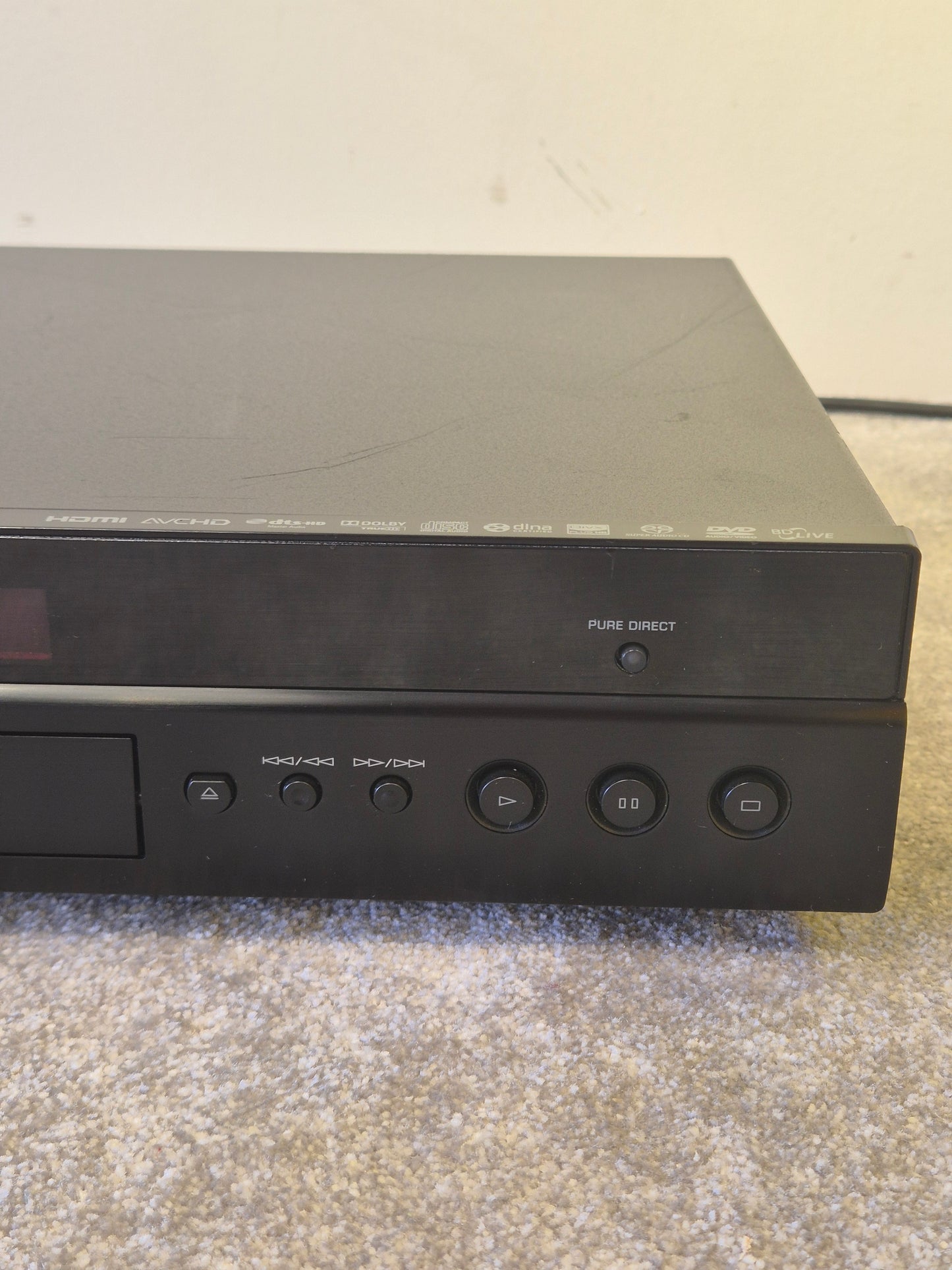 Yamaha BD-S1067 Blu-Ray Player – Full HD 1080p, HDMI (Spares or Repair)