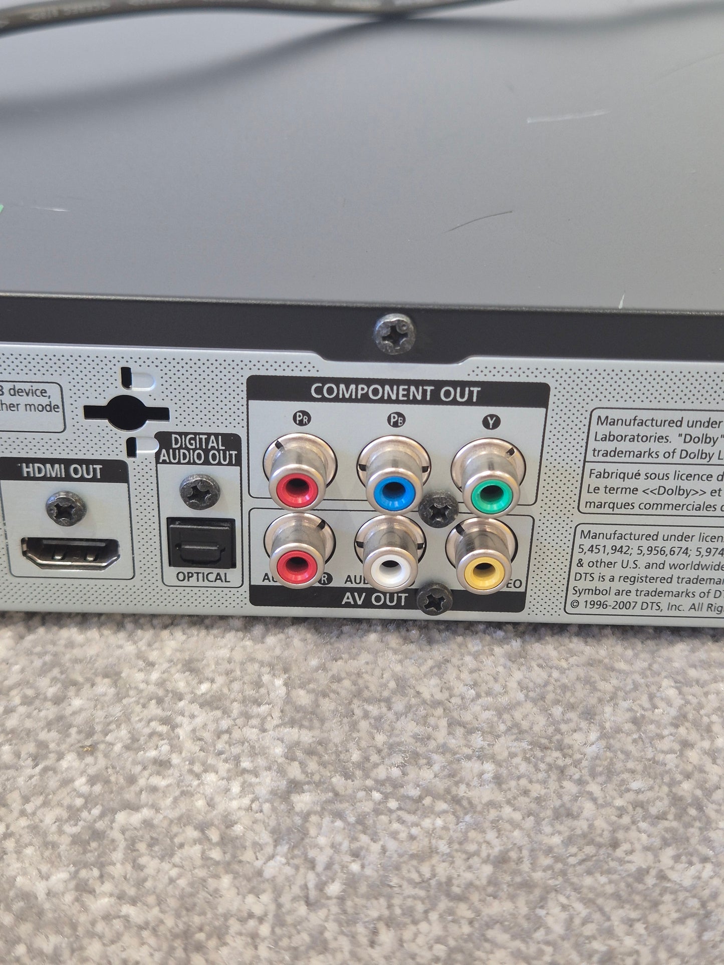 Samsung BD-P1500 Blu-Ray Player – Full HD 1080p - Very Good