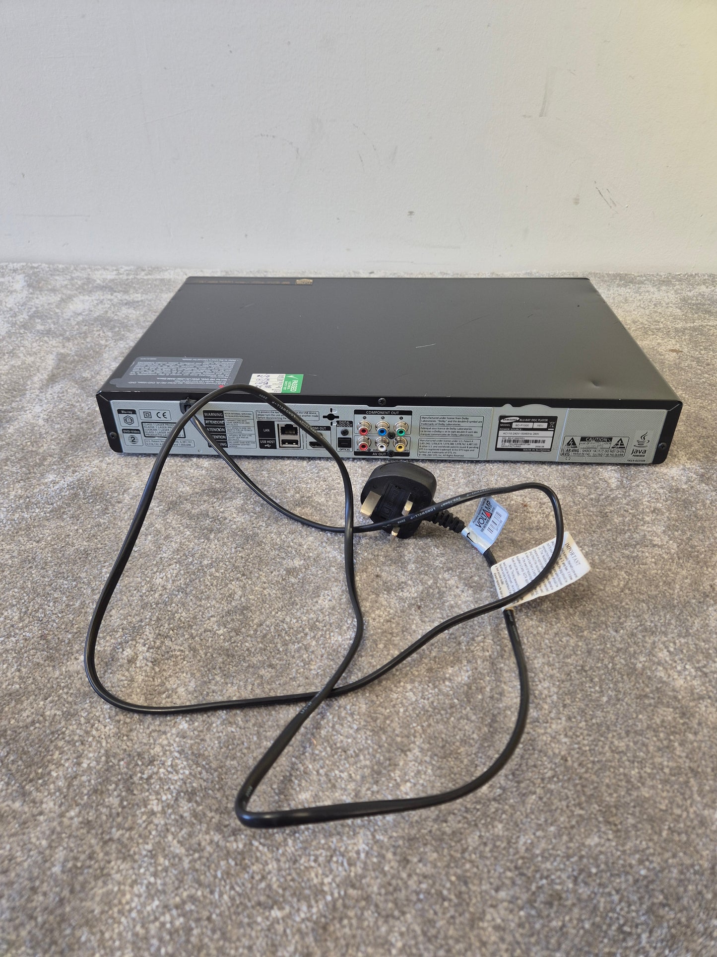 Samsung BD-P1500 Blu-Ray Player – Full HD 1080p - Very Good