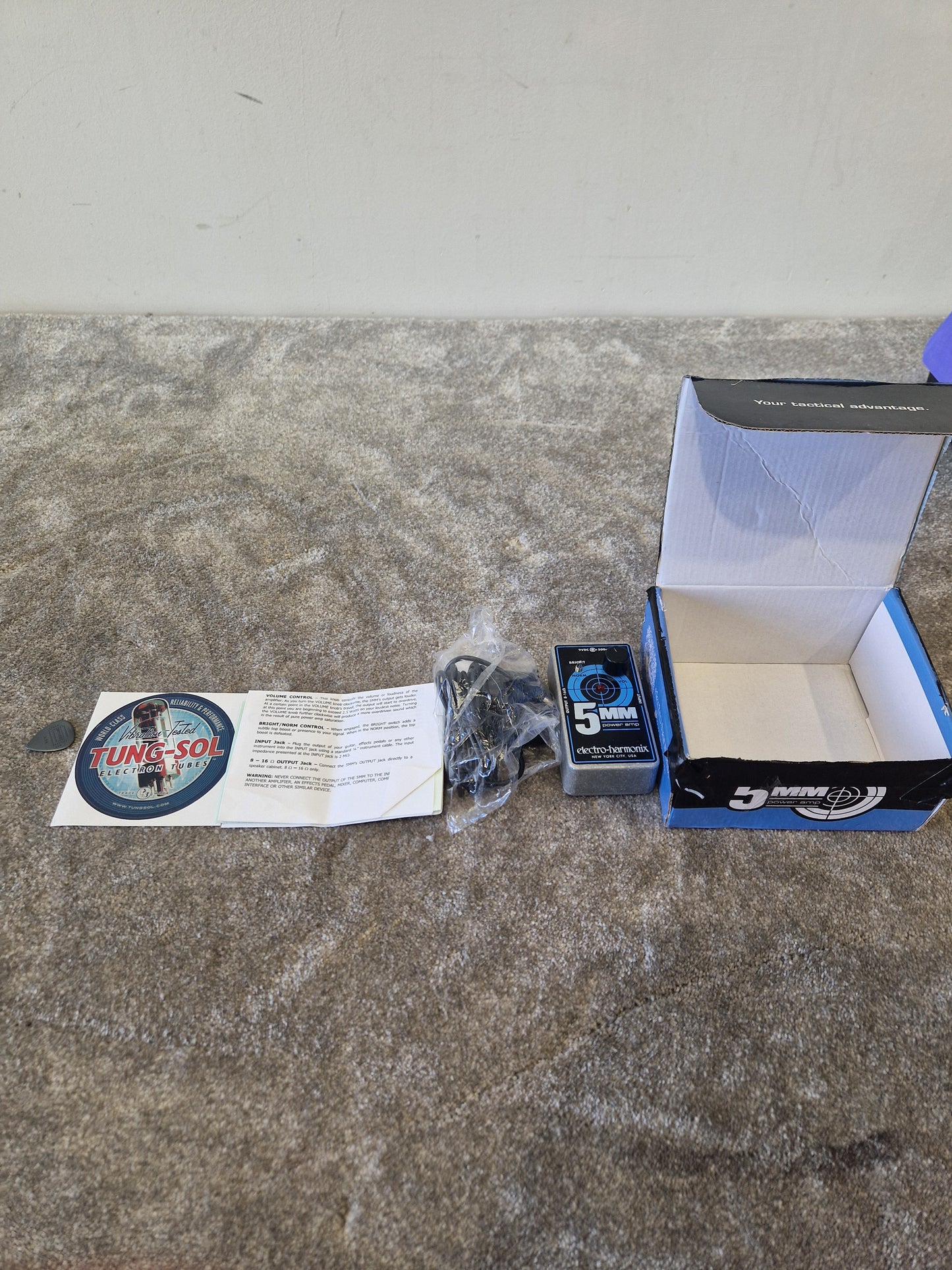 Electro-Harmonix 5MM Guitar Power Amplifier – Compact 2.5W Amp in Pedal Format - Very Good w/ Original Box