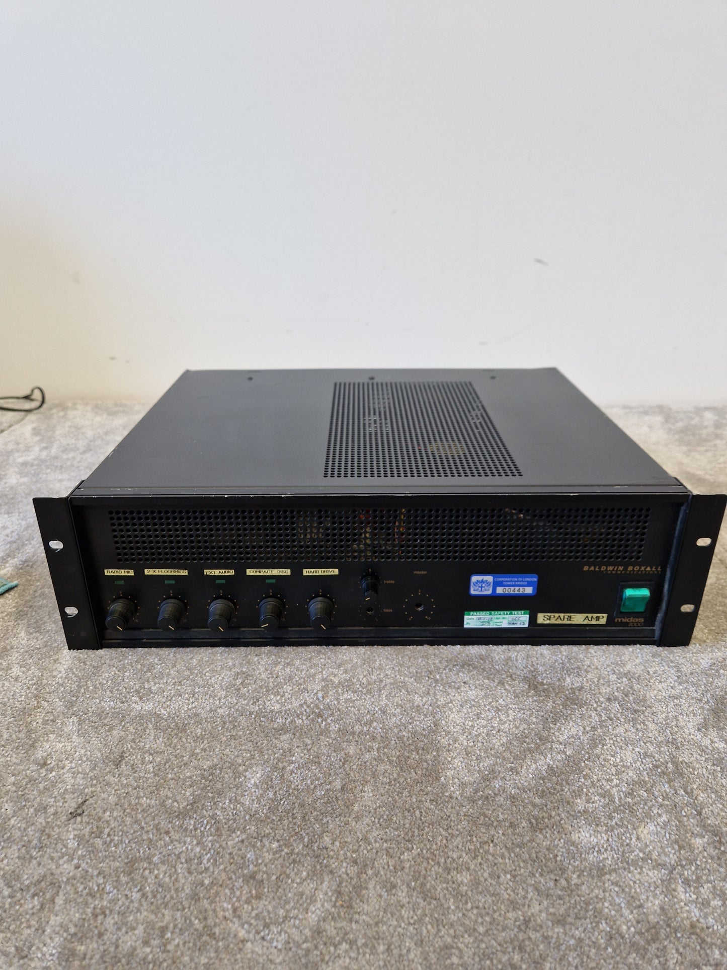 Baldwin Boxall Mitre 2000 Mixer Amplifier – 60W 100V Line, 4 Mic/Line Inputs – Fair