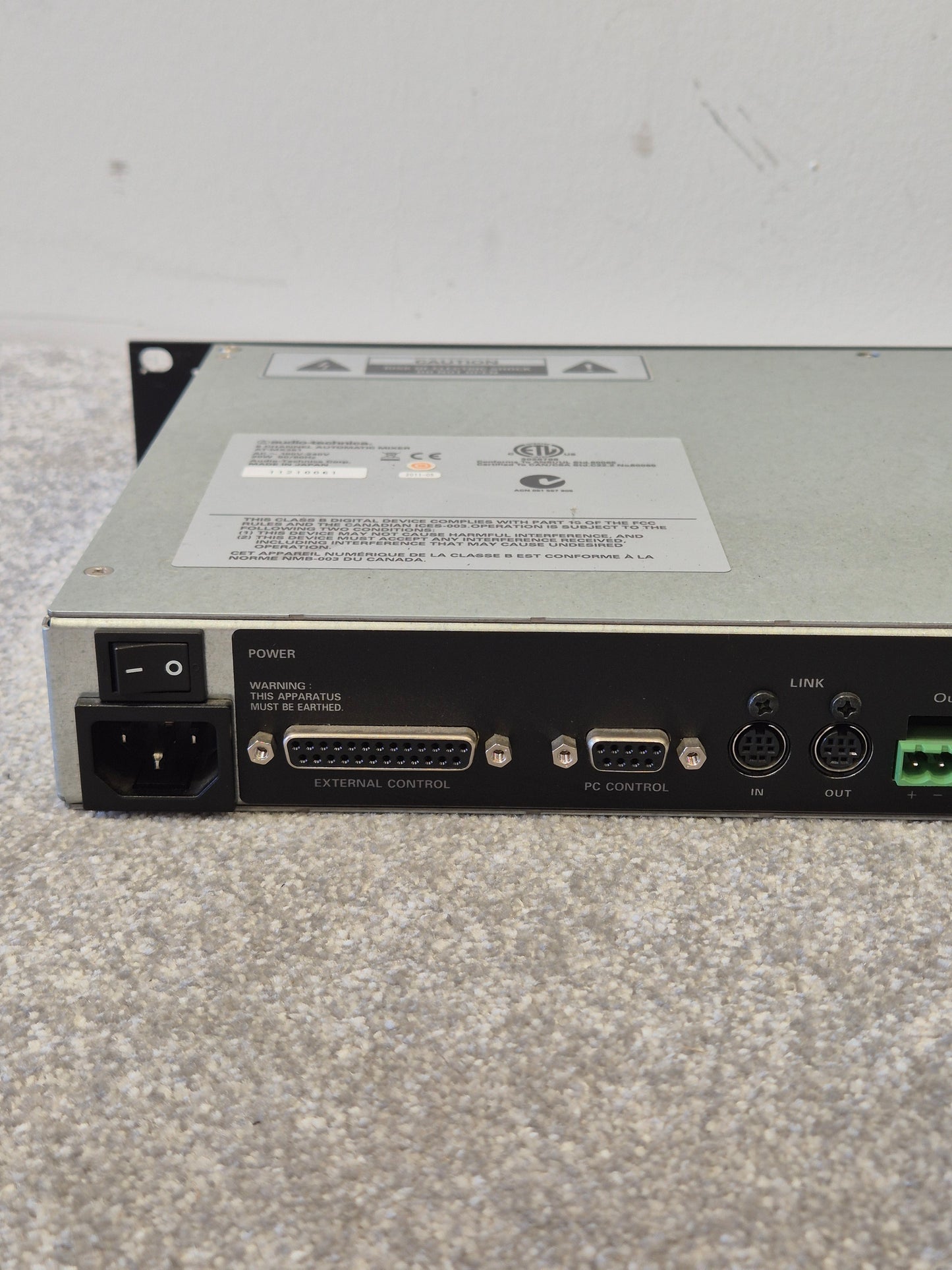 Audio-Technica AT-MX381 - 8 Channel Mixer - Very Good