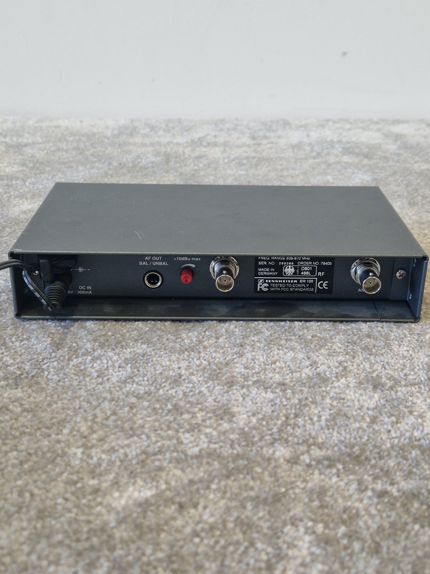 Sennheiser EW100 Wireless System – UHF Receiver – Very Good (Base Unit Only)