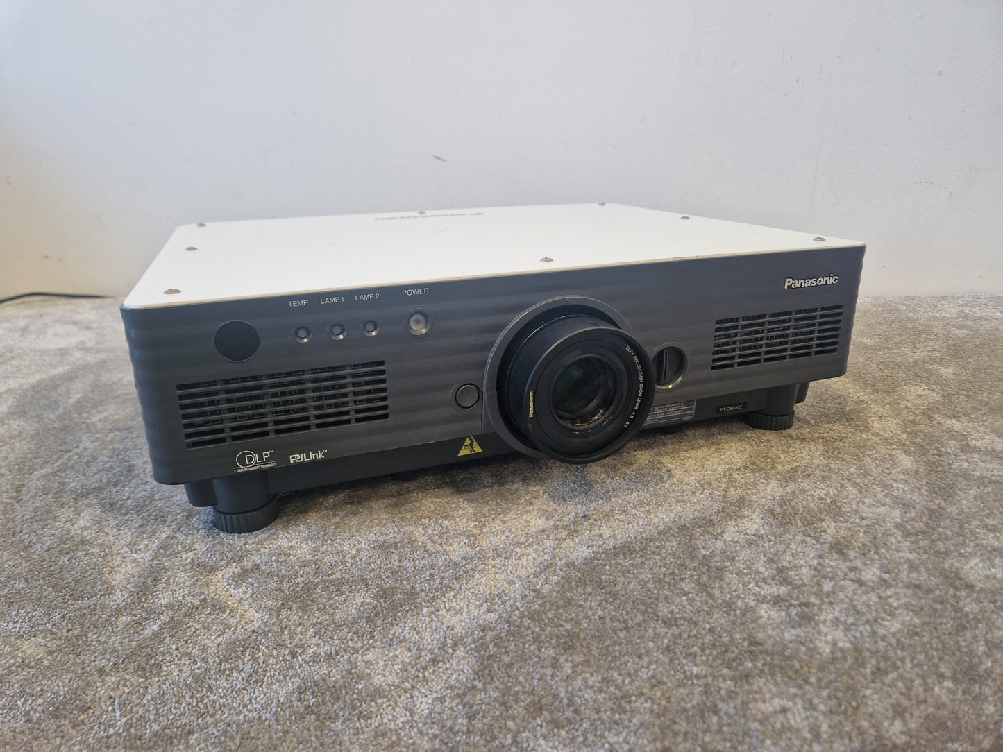 Panasonic PT-D5600E DLP Projector - 5000 Lumens-XGA Resolution - Good