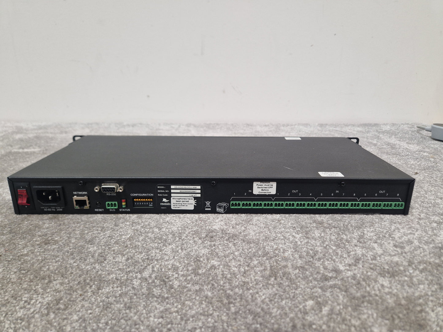 Revolabs Executive HD 8-Channel Wireless Receiver – Model 03-HDEXECEU-NM - Very Good