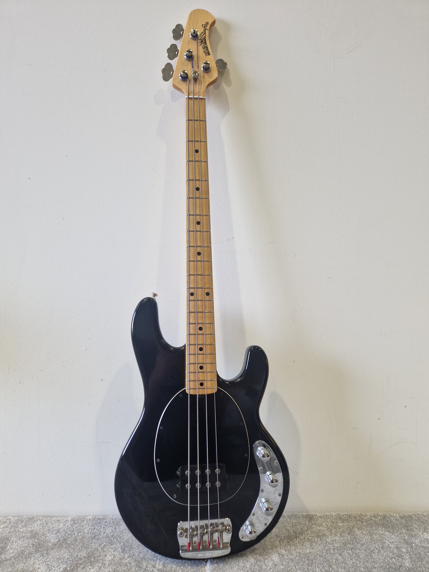 Ernie Ball OLP StingRay Bass Guitar – Licensed Music Man Style, 4-String, Passive Pickup- Excellent