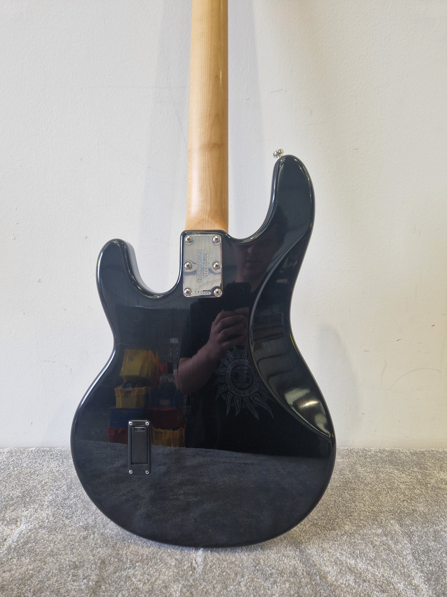Ernie Ball OLP StingRay Bass Guitar – Licensed Music Man Style, 4-String, Passive Pickup- Excellent