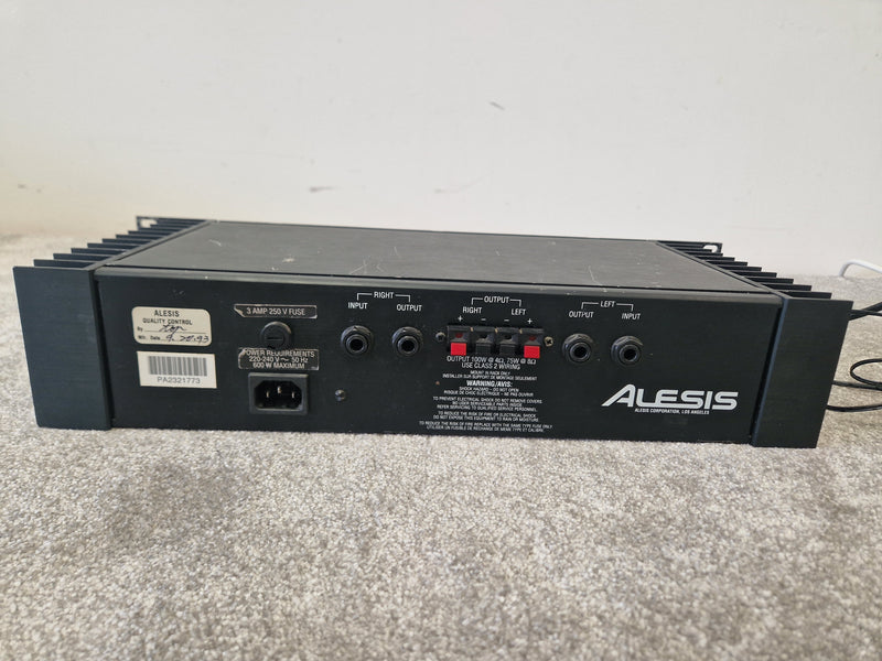 Alesis RA-100 Reference Amplifier - 100W Stereo Rackmount Amp - Good - image 2