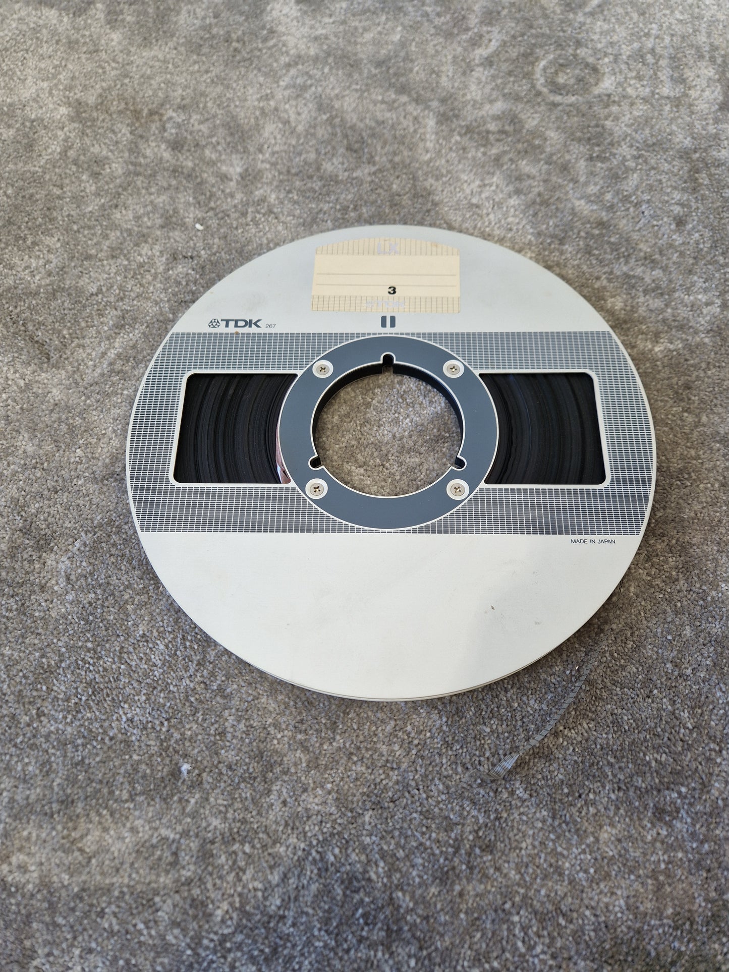 TDK LX 35-90B Reel-to-Reel Tape – ¼" Audio Tape on 7" Reel, 1800ft - Good