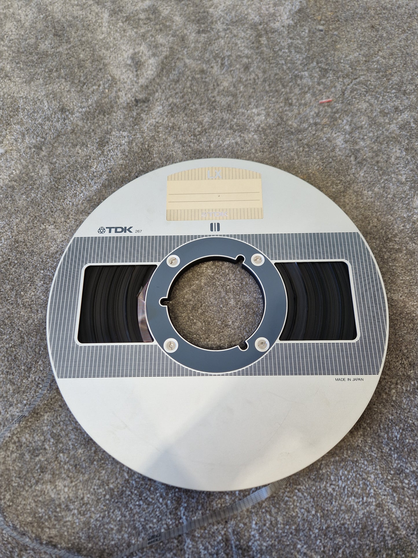 TDK LX 35-90B Reel-to-Reel Tape – ¼" Audio Tape on 7" Reel, 1800ft - Good