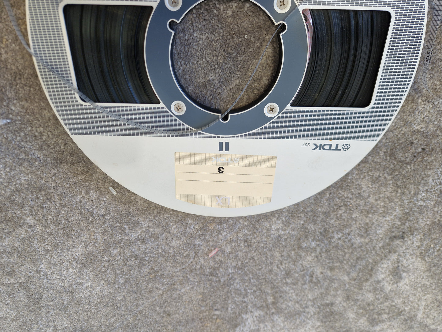 TDK LX 35-90B Reel-to-Reel Tape – ¼" Audio Tape on 7" Reel, 1800ft - Good