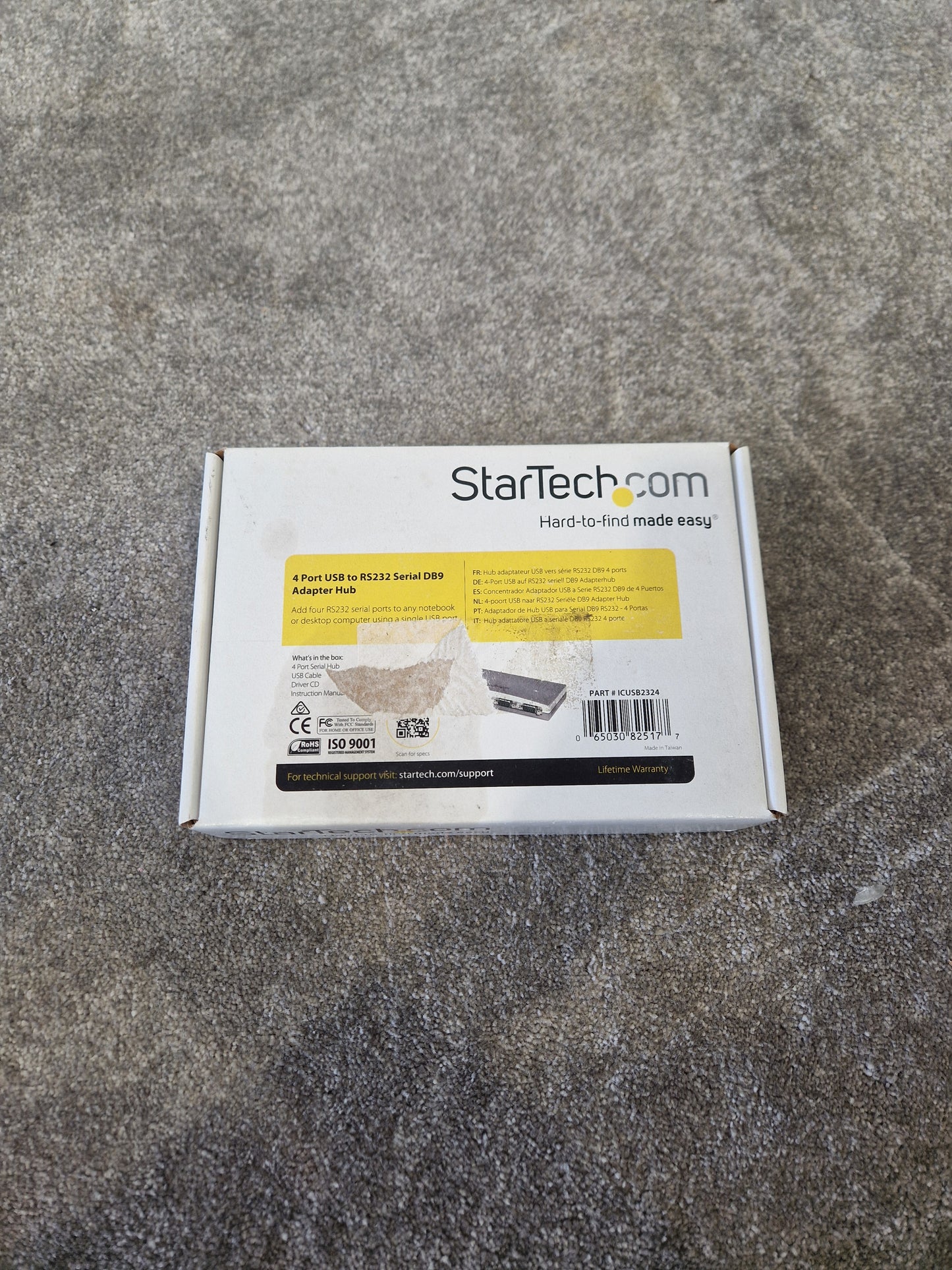 StarTech 4-Port USB 3.0 Hub – SuperSpeed 5Gbps, Plug & Play - New In Box