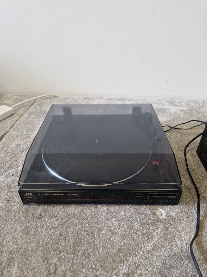 JVC Hi-Fi Amplifier, Double Cassette Deck, Turntable & SP-E1 Stereo Speakers - Vintage - Very Good - image 3