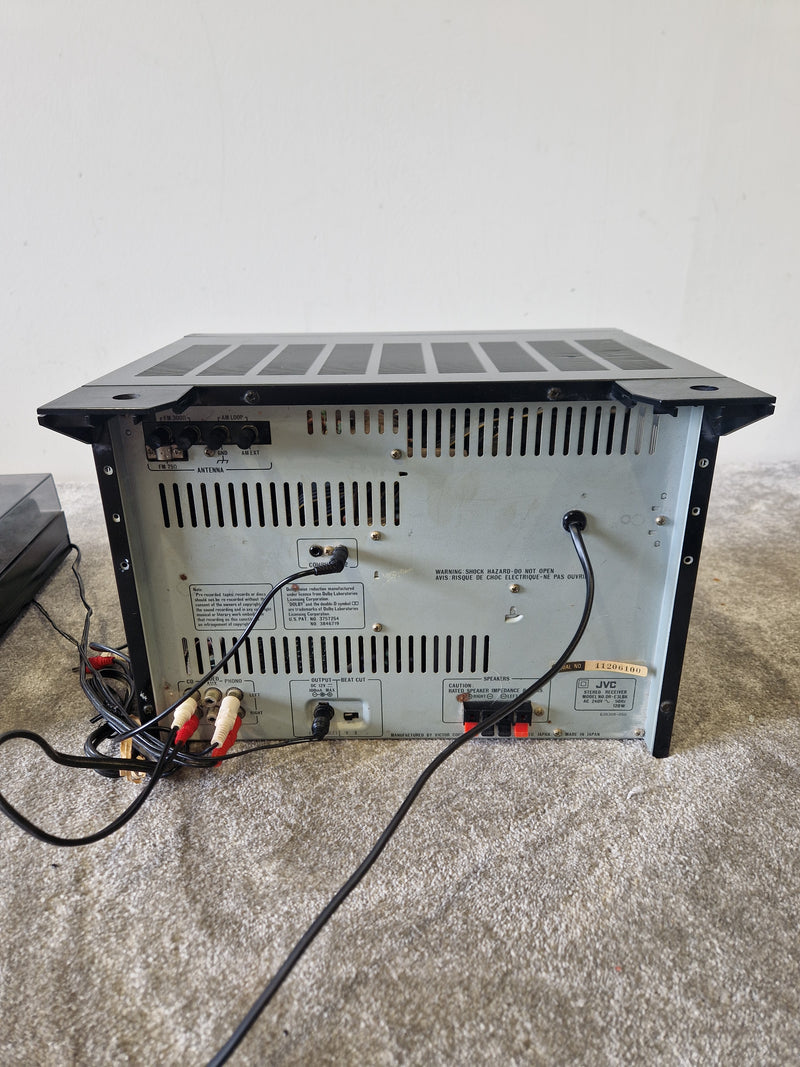 JVC Hi-Fi Amplifier, Double Cassette Deck, Turntable & SP-E1 Stereo Speakers - Vintage - Very Good - image 4