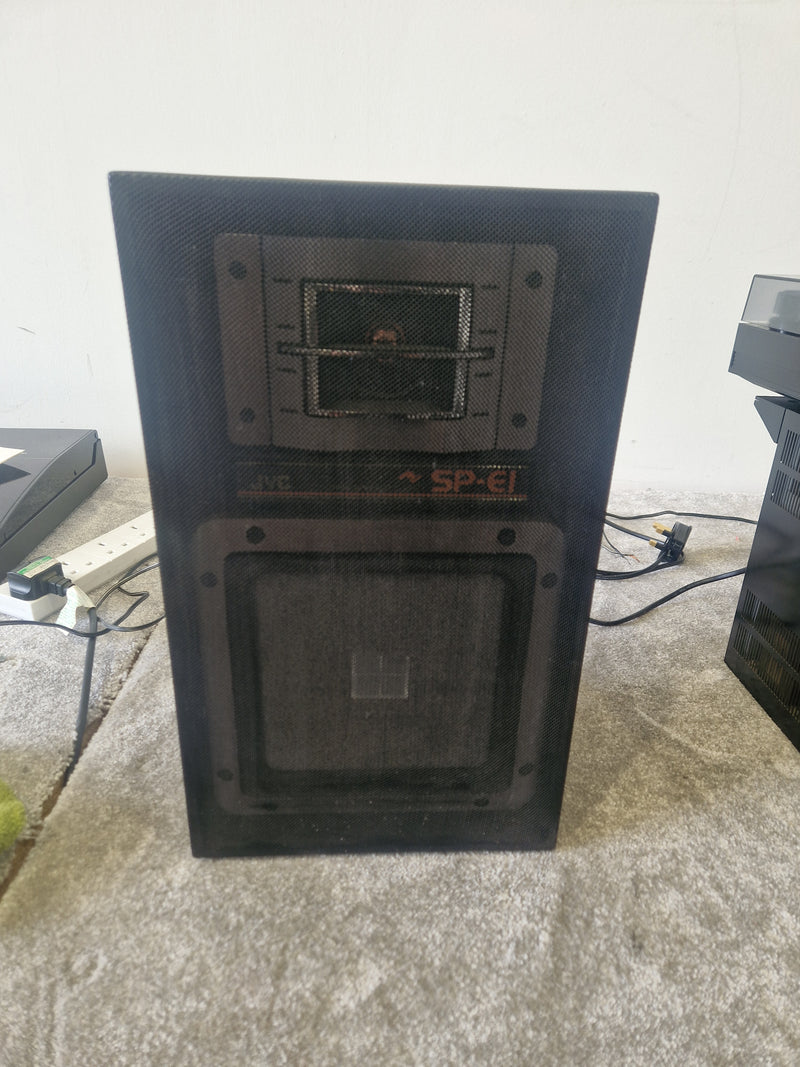 JVC Hi-Fi Amplifier, Double Cassette Deck, Turntable & SP-E1 Stereo Speakers - Vintage - Very Good - image 10