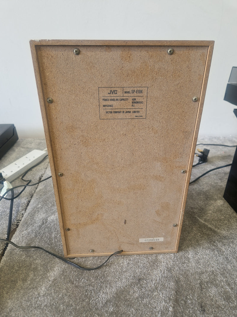 JVC Hi-Fi Amplifier, Double Cassette Deck, Turntable & SP-E1 Stereo Speakers - Vintage - Very Good - image 9