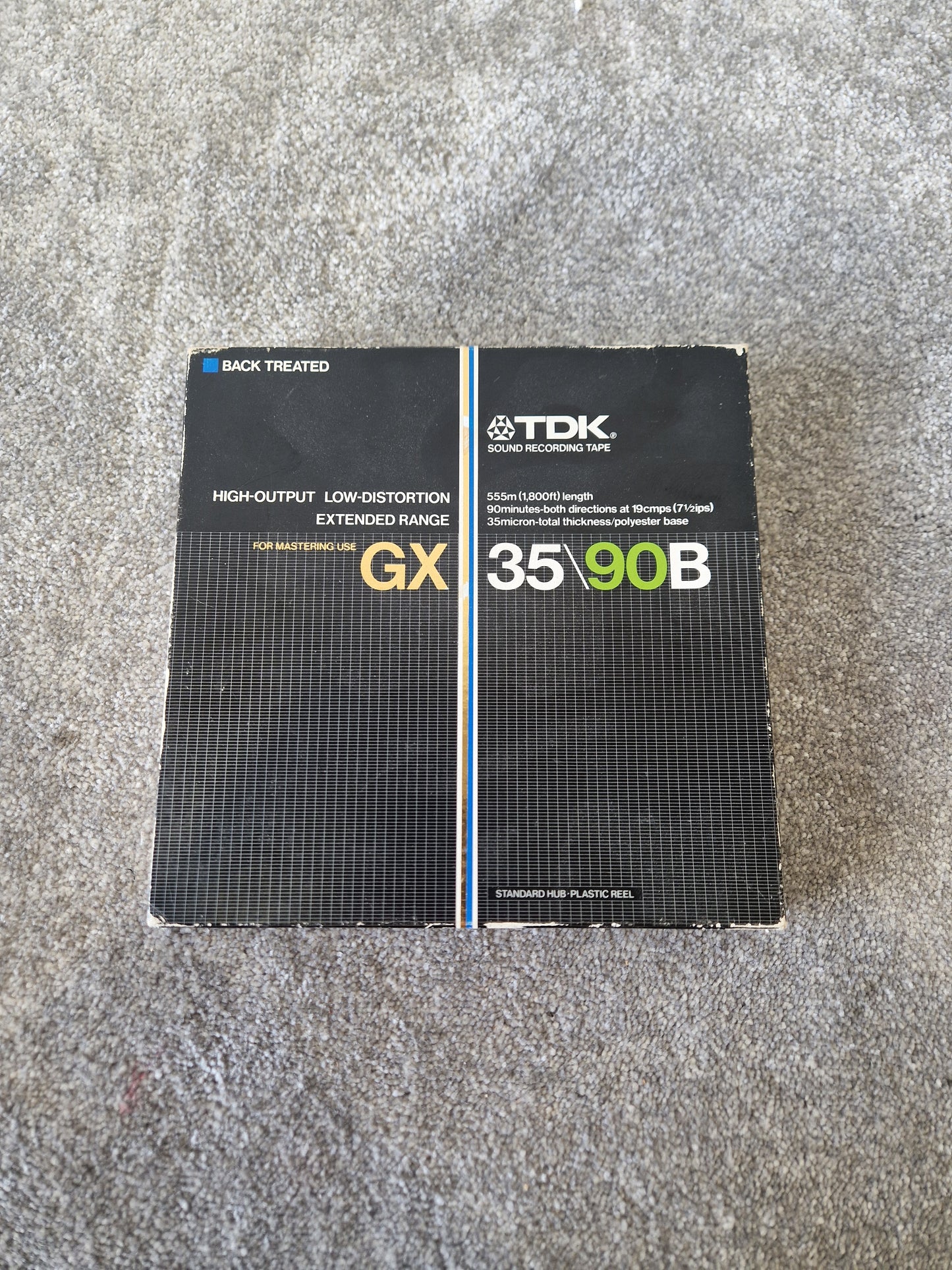 TDK GX35-90B Reel-to-Reel Tape – 1800ft ¼″ High Output Recording Tape - Good