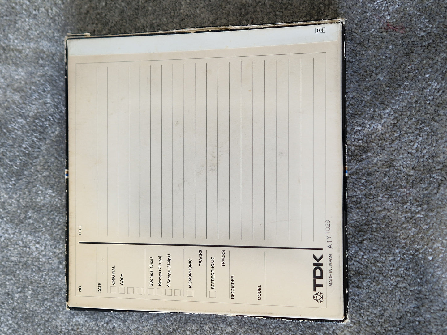 TDK GX35-90B Reel-to-Reel Tape – 1800ft ¼″ High Output Recording Tape - Good