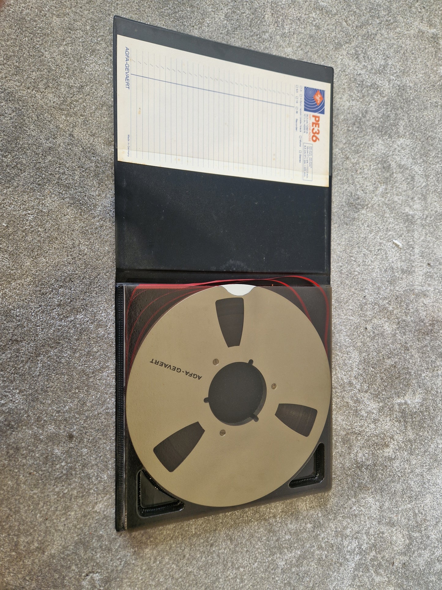 AGFA PE36 HiFi Low Noise Reel-to-Reel Tape – ¼″ 4200ft on 10.5″ Plastic Reel - Good