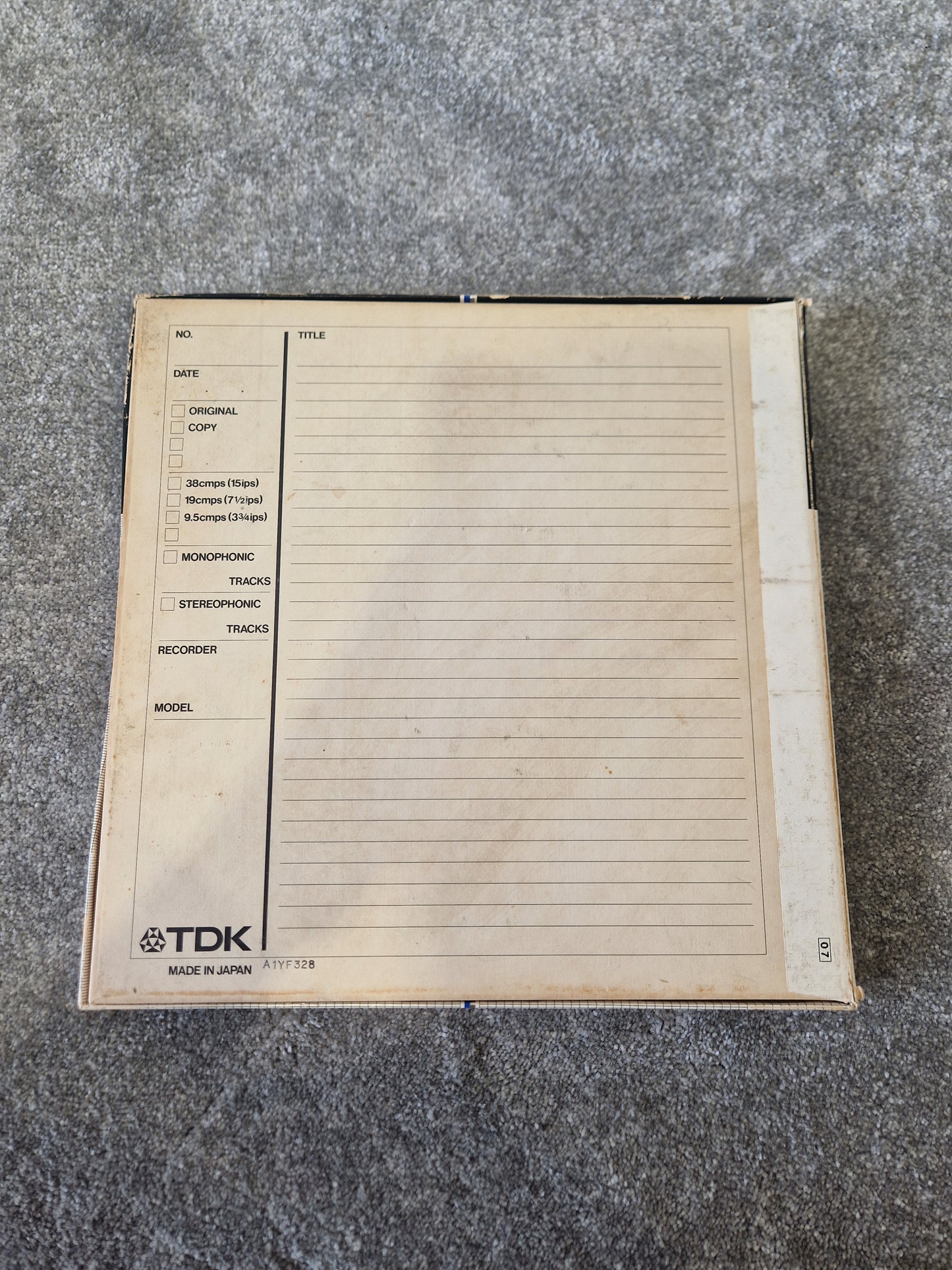 TDK LX 35/180BM Reel-to-Reel Tape – ¼″ x 3600ft, Back-Coated High Output - Good