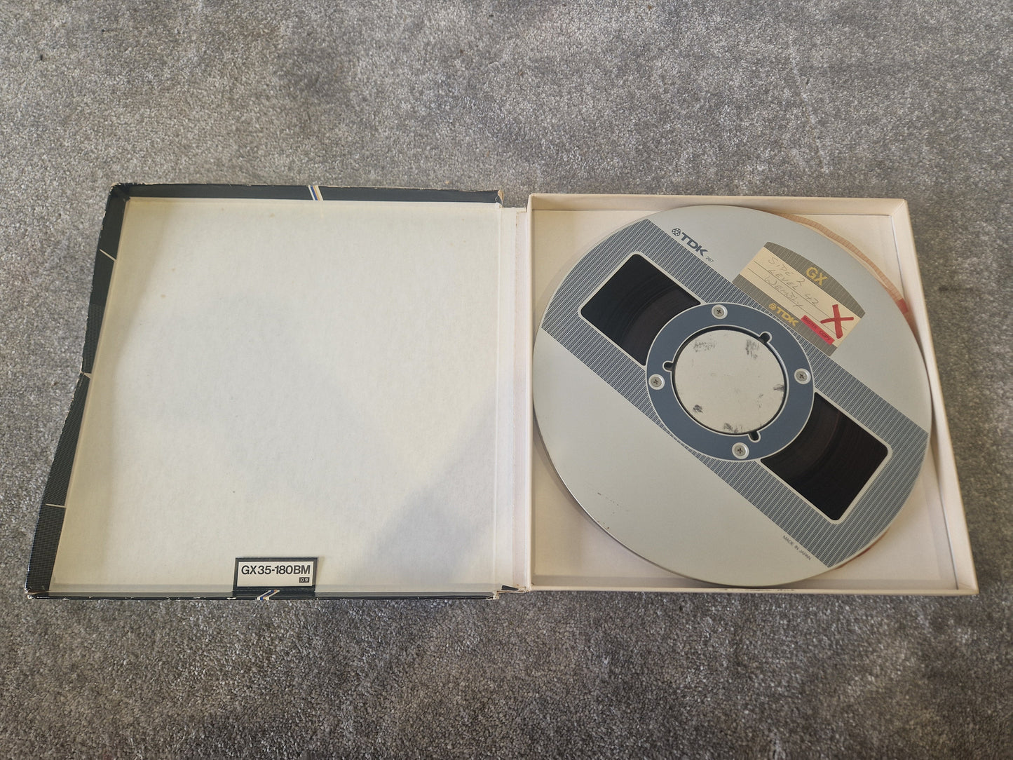 TDK GX 30/180BM Reel-to-Reel Tape – ¼″ x 3600ft, Back-Coated High Output - Good