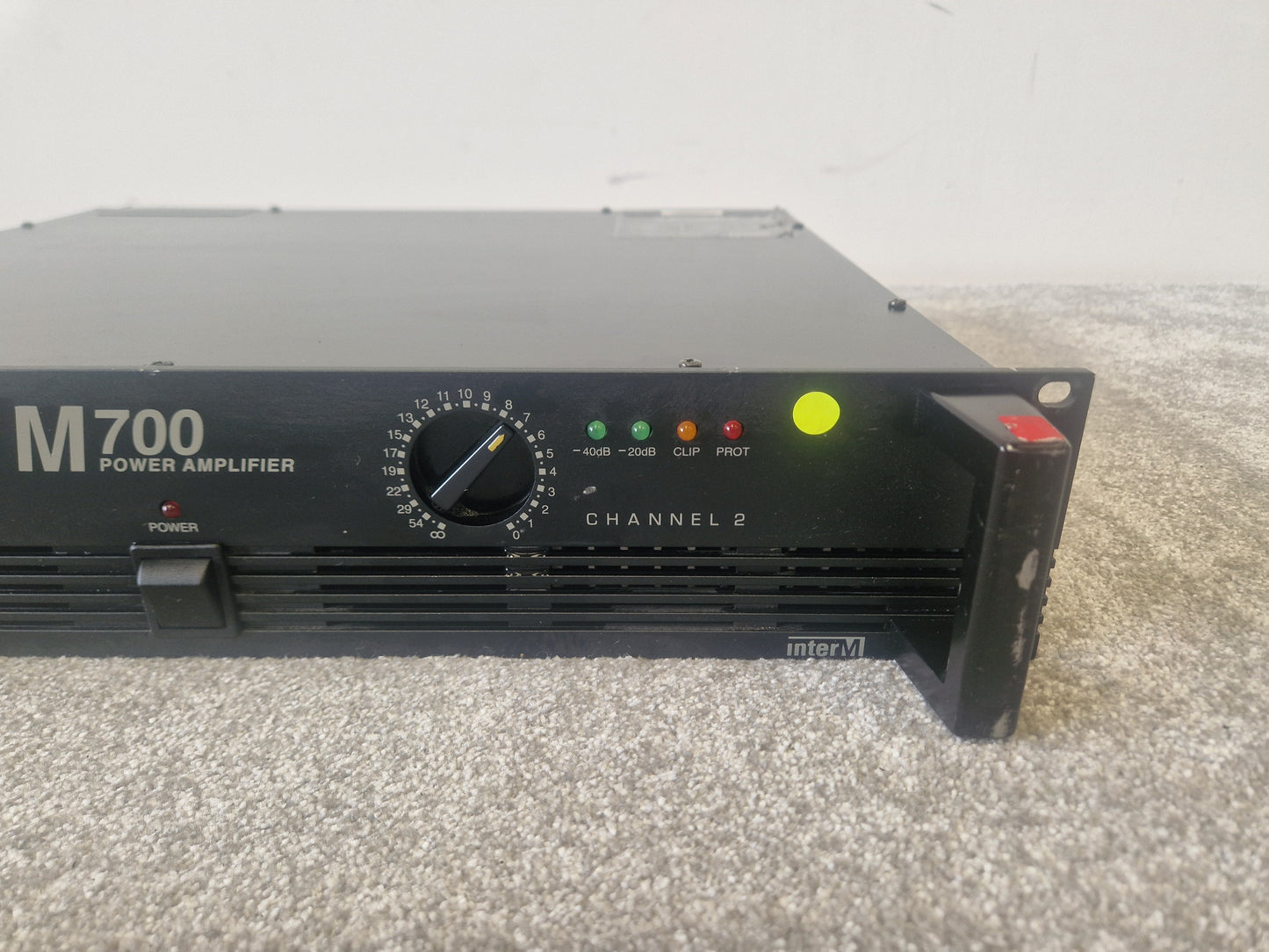 InterM M-700 Dual Channel Power Amplifier – 220W/Channel - Very Good