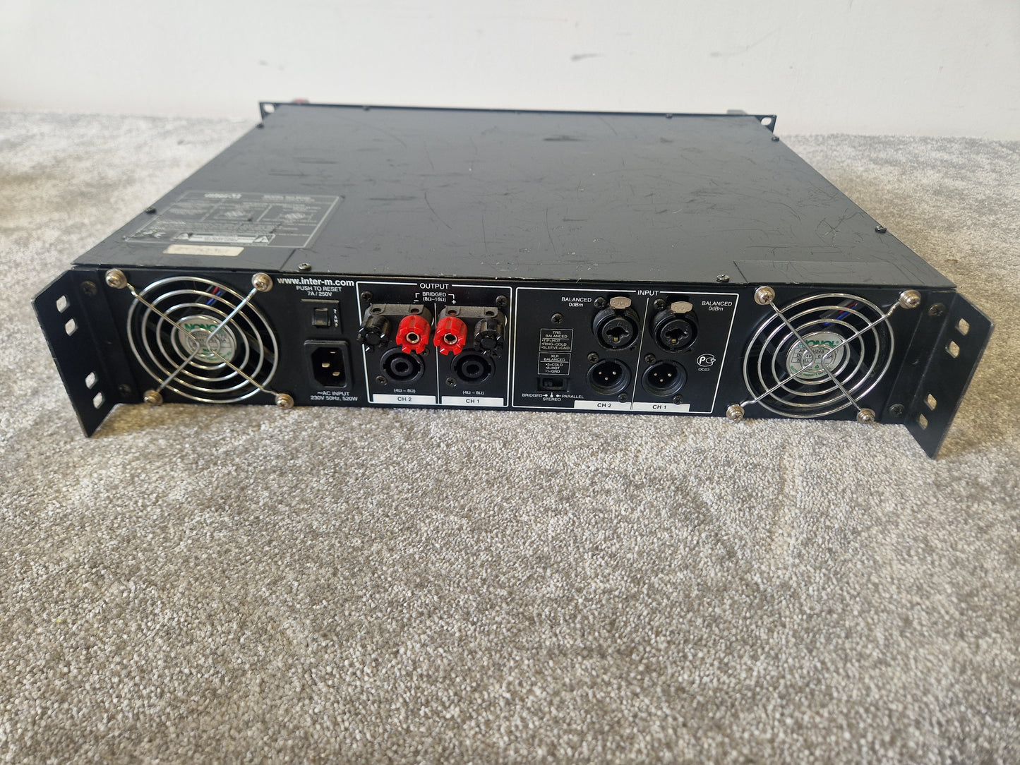 InterM M-700 Dual Channel Power Amplifier – 220W/Channel - Good