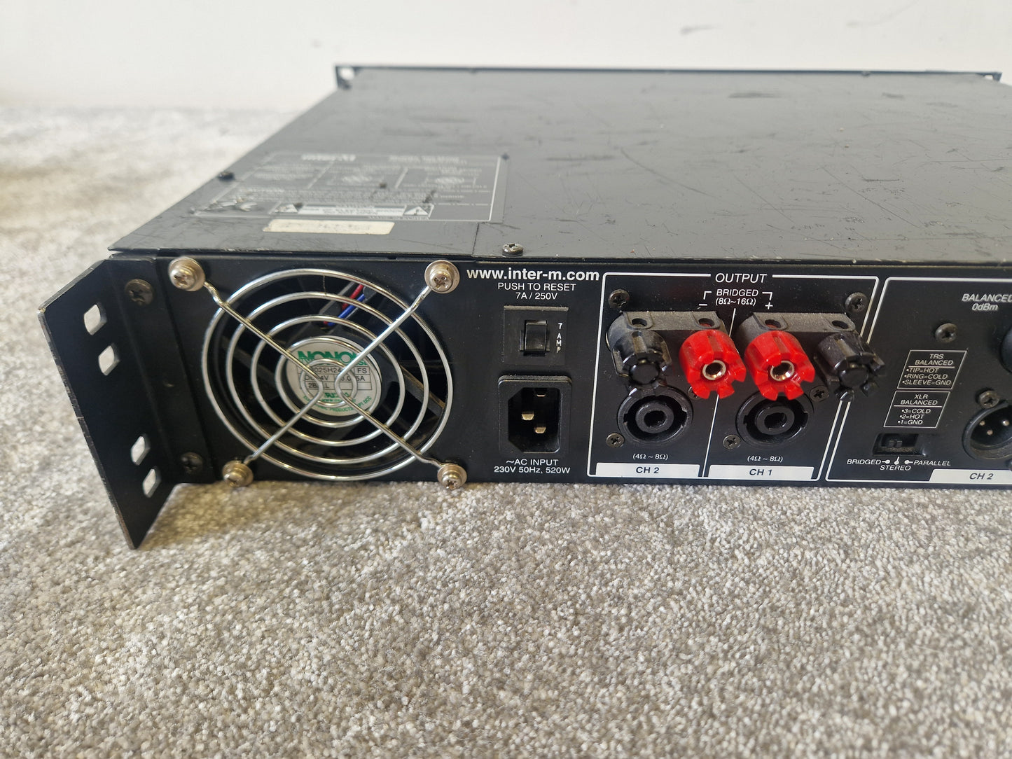 InterM M-700 Dual Channel Power Amplifier – 220W/Channel - Good